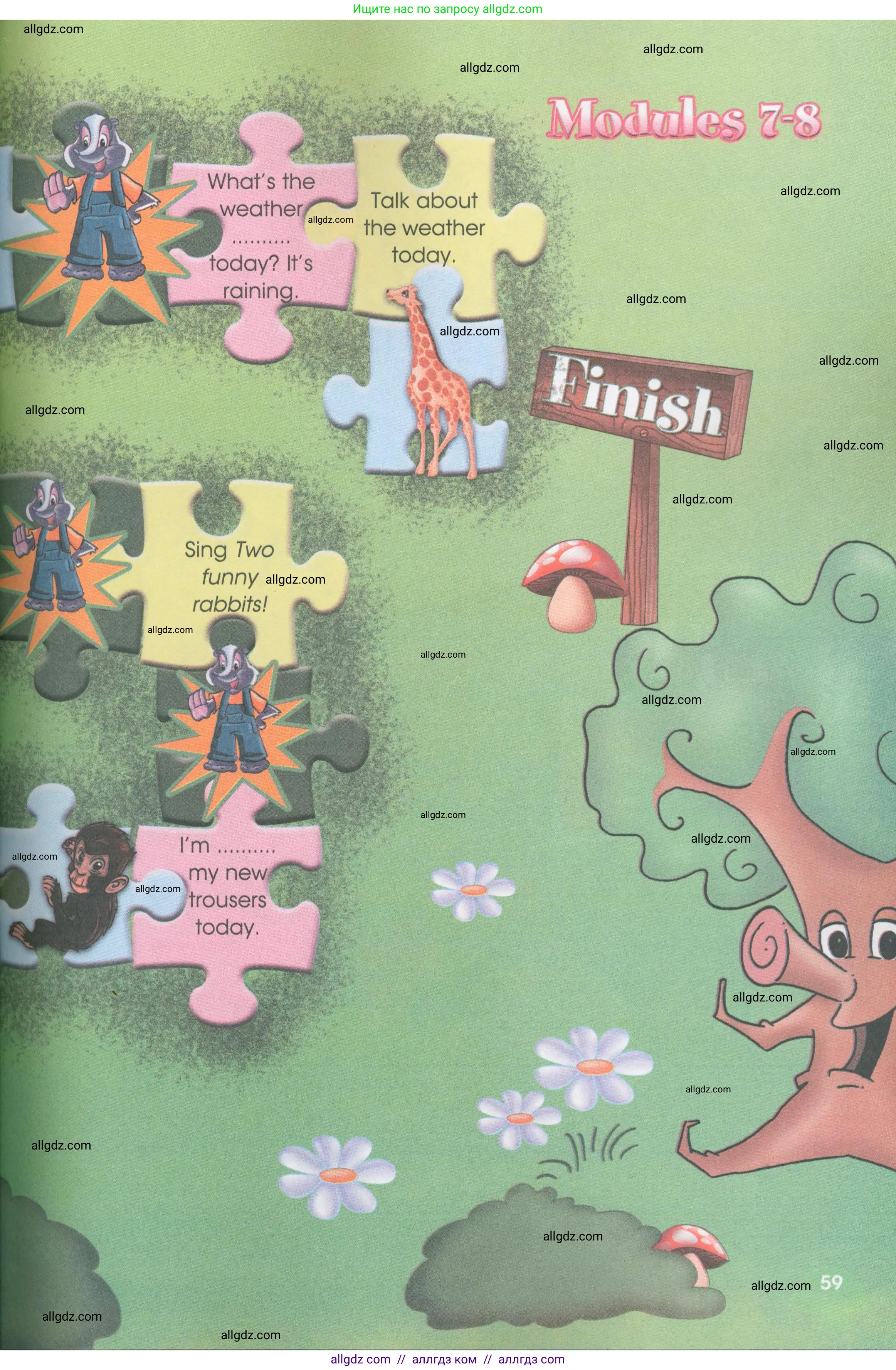 Английский язык (english), 3 класс Рабочая тетрадь (workbook), авторы: Баранова Ксения Михайловна (Baranova Ksenia), Дули Дженни (Dooley Jenny), Копылова Виктория Викторовна (Kopylova Victoria), Мильруд Радислав Петрович (Millrood Radislav), Эванс Вирджиния (Evans Virginia), издательство Просвещение, Москва, 2023, белого цвета, страница 59