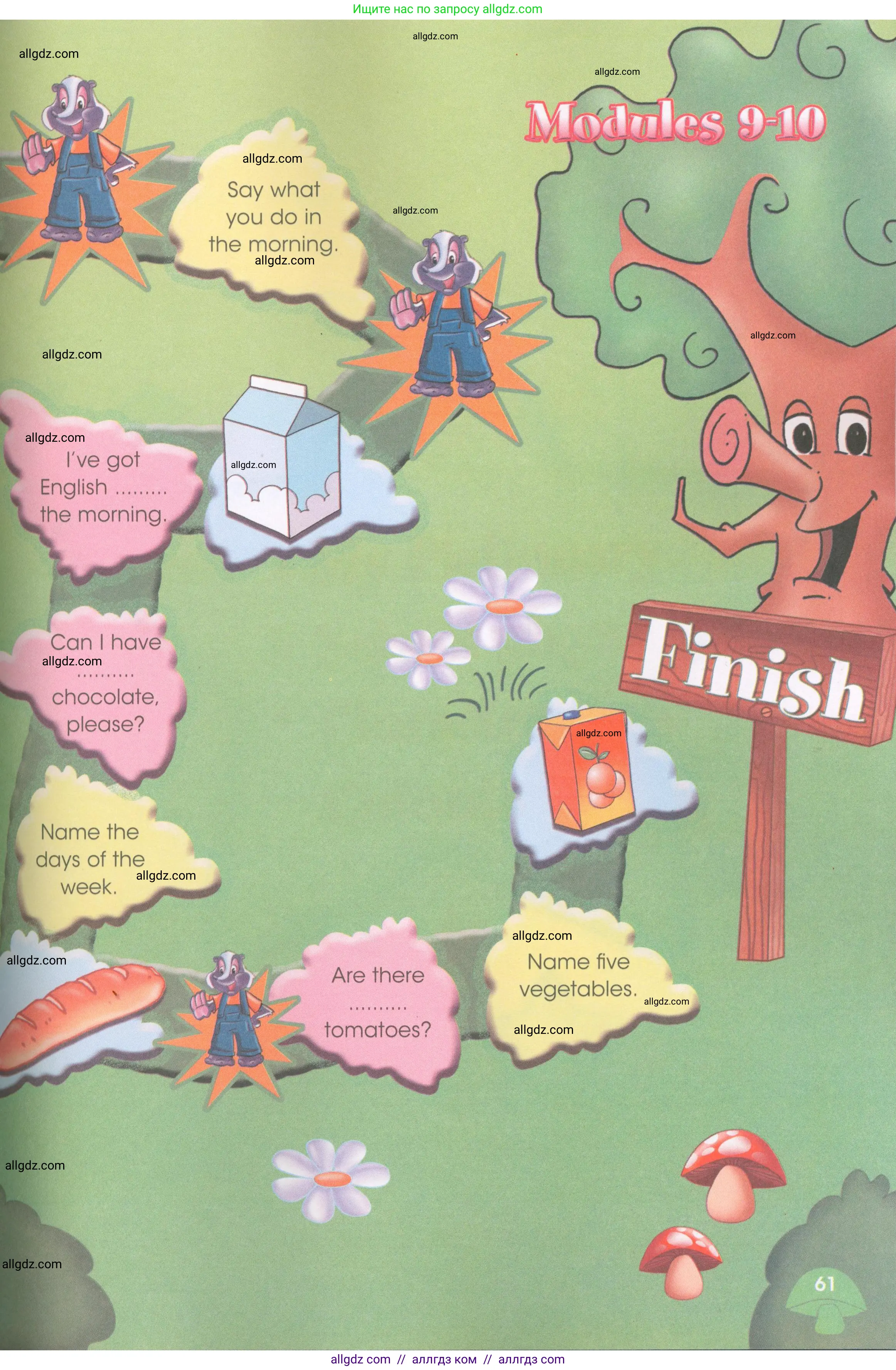 Английский язык (english), 3 класс Рабочая тетрадь (workbook), авторы: Баранова Ксения Михайловна (Baranova Ksenia), Дули Дженни (Dooley Jenny), Копылова Виктория Викторовна (Kopylova Victoria), Мильруд Радислав Петрович (Millrood Radislav), Эванс Вирджиния (Evans Virginia), издательство Просвещение, Москва, 2023, белого цвета, страница 61