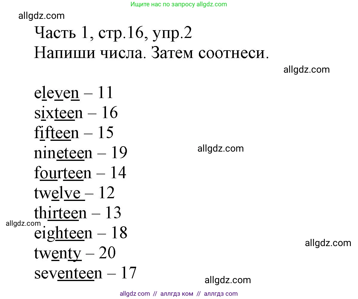 Английский язык (english), 3 класс Рабочая тетрадь (workbook), авторы: Баранова Ксения Михайловна (Baranova Ksenia), Дули Дженни (Dooley Jenny), Копылова Виктория Викторовна (Kopylova Victoria), Мильруд Радислав Петрович (Millrood Radislav), Эванс Вирджиния (Evans Virginia), издательство Просвещение, Москва, 2023, белого цвета, Часть ( Part) 1, страница 16, номер 2, Решение