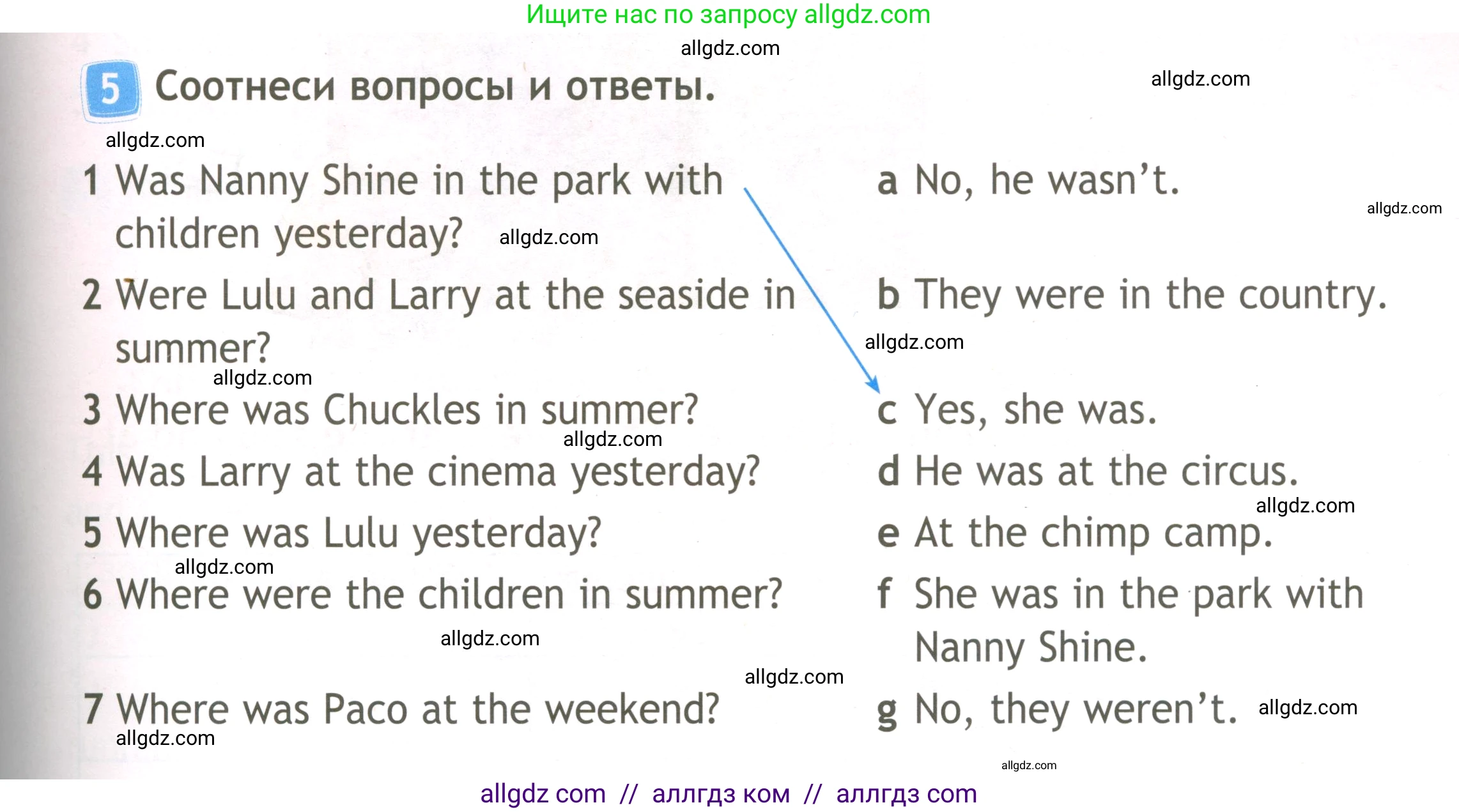 Английский язык (english), 3 класс Рабочая тетрадь (workbook), авторы: Быкова Надежда Ильинична (Bykova Nadezhda), Дули Дженни (Dooley Jenny), Поспелова Марина Давидовна (Pospelova Marina), Эванс Вирджиния (Evans Virginia), издательство Просвещение, Москва, 2023, зелёного цвета, страница 19, номер 5, Условие