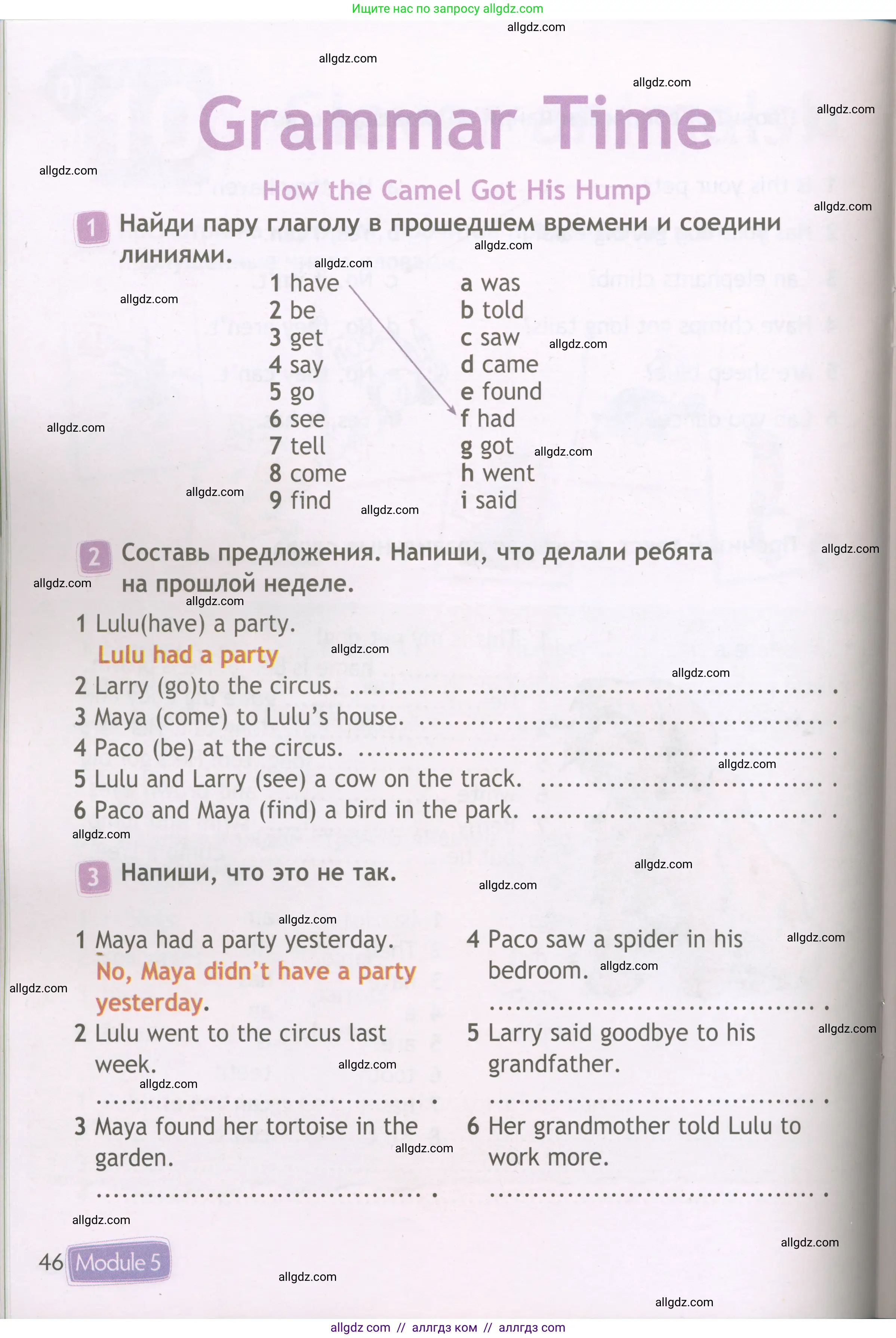 Английский язык (english), 3 класс Рабочая тетрадь (workbook), авторы: Быкова Надежда Ильинична (Bykova Nadezhda), Дули Дженни (Dooley Jenny), Поспелова Марина Давидовна (Pospelova Marina), Эванс Вирджиния (Evans Virginia), издательство Просвещение, Москва, 2023, зелёного цвета, страница 46