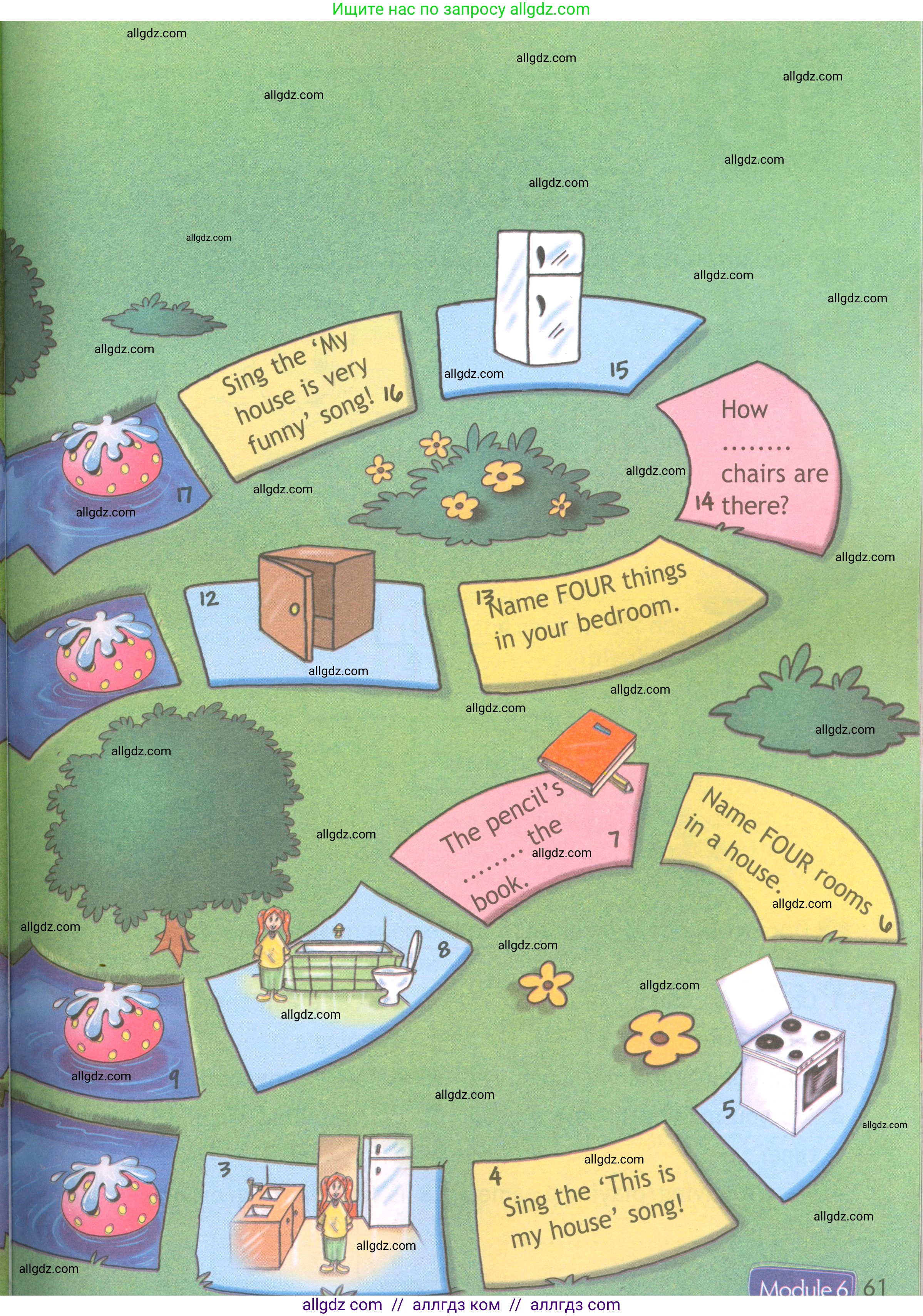 Английский язык (english), 3 класс Рабочая тетрадь (workbook), авторы: Быкова Надежда Ильинична (Bykova Nadezhda), Дули Дженни (Dooley Jenny), Поспелова Марина Давидовна (Pospelova Marina), Эванс Вирджиния (Evans Virginia), издательство Просвещение, Москва, 2023, зелёного цвета, страница 60, Условие (продолжение 2)