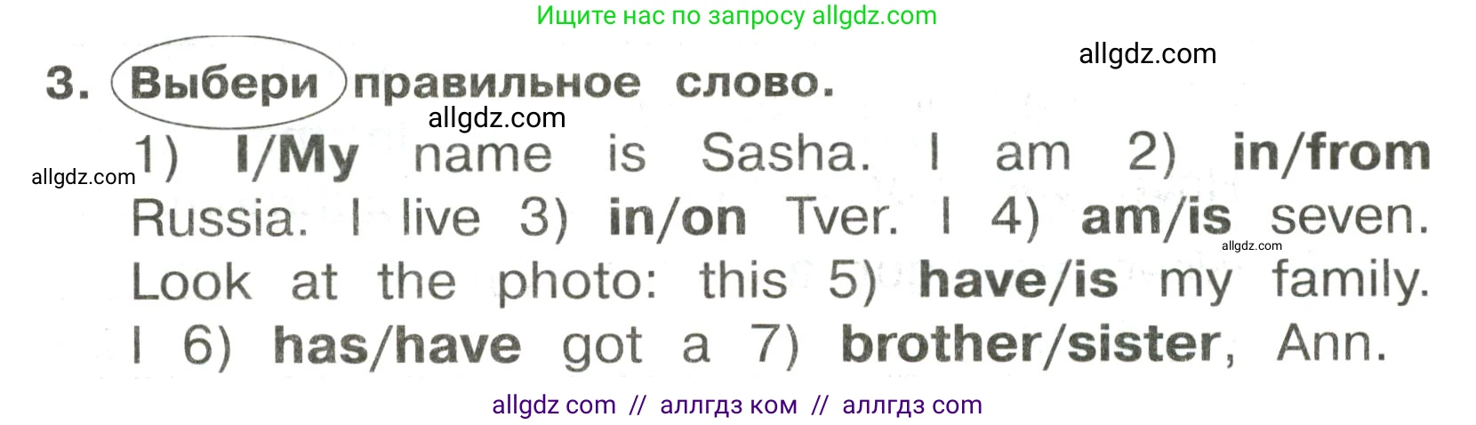 Английский язык (english), 3 класс Сборник упражнений, авторы: Быкова Надежда Ильинична (Bykova Nadezhda), Поспелова Марина Давидовна (Pospelova Marina), издательство Просвещение, Москва, 2023, зелёного цвета, страница 15, номер 3, Условие