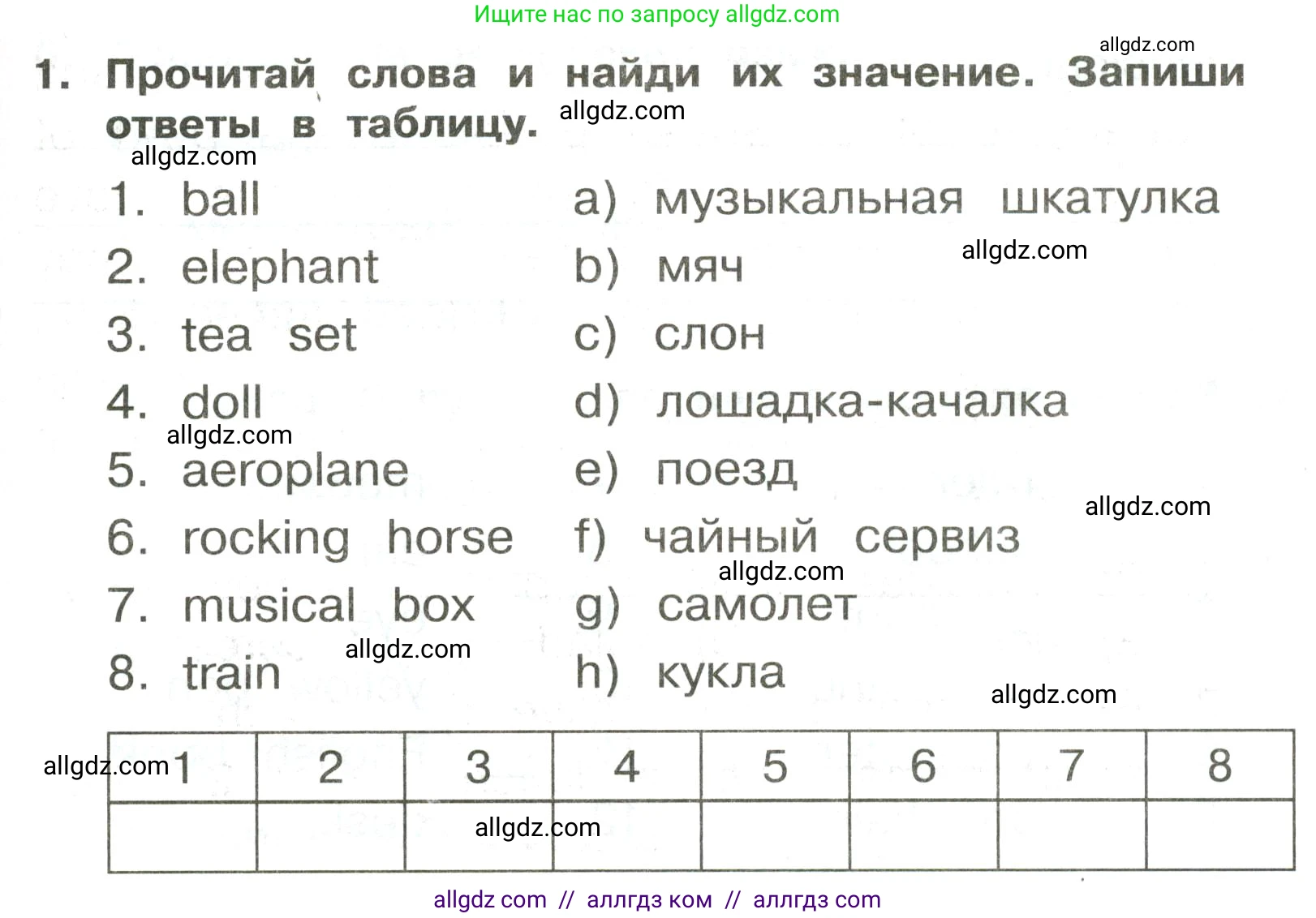 Английский язык (english), 3 класс Сборник упражнений, авторы: Быкова Надежда Ильинична (Bykova Nadezhda), Поспелова Марина Давидовна (Pospelova Marina), издательство Просвещение, Москва, 2023, зелёного цвета, страница 57, номер 1, Условие