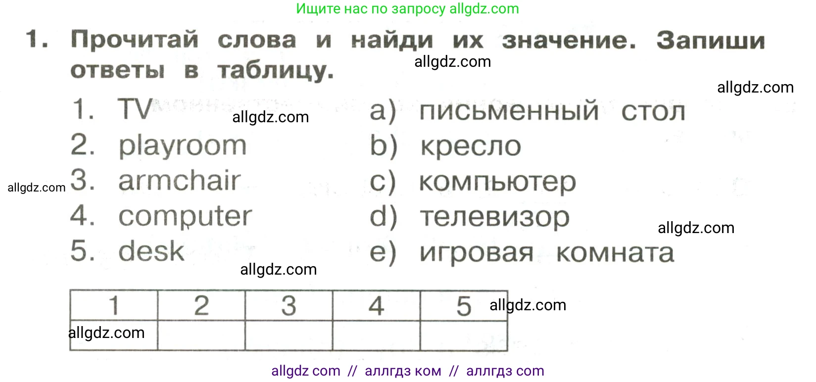 Английский язык (english), 3 класс Сборник упражнений, авторы: Быкова Надежда Ильинична (Bykova Nadezhda), Поспелова Марина Давидовна (Pospelova Marina), издательство Просвещение, Москва, 2023, зелёного цвета, страница 62, номер 1, Условие