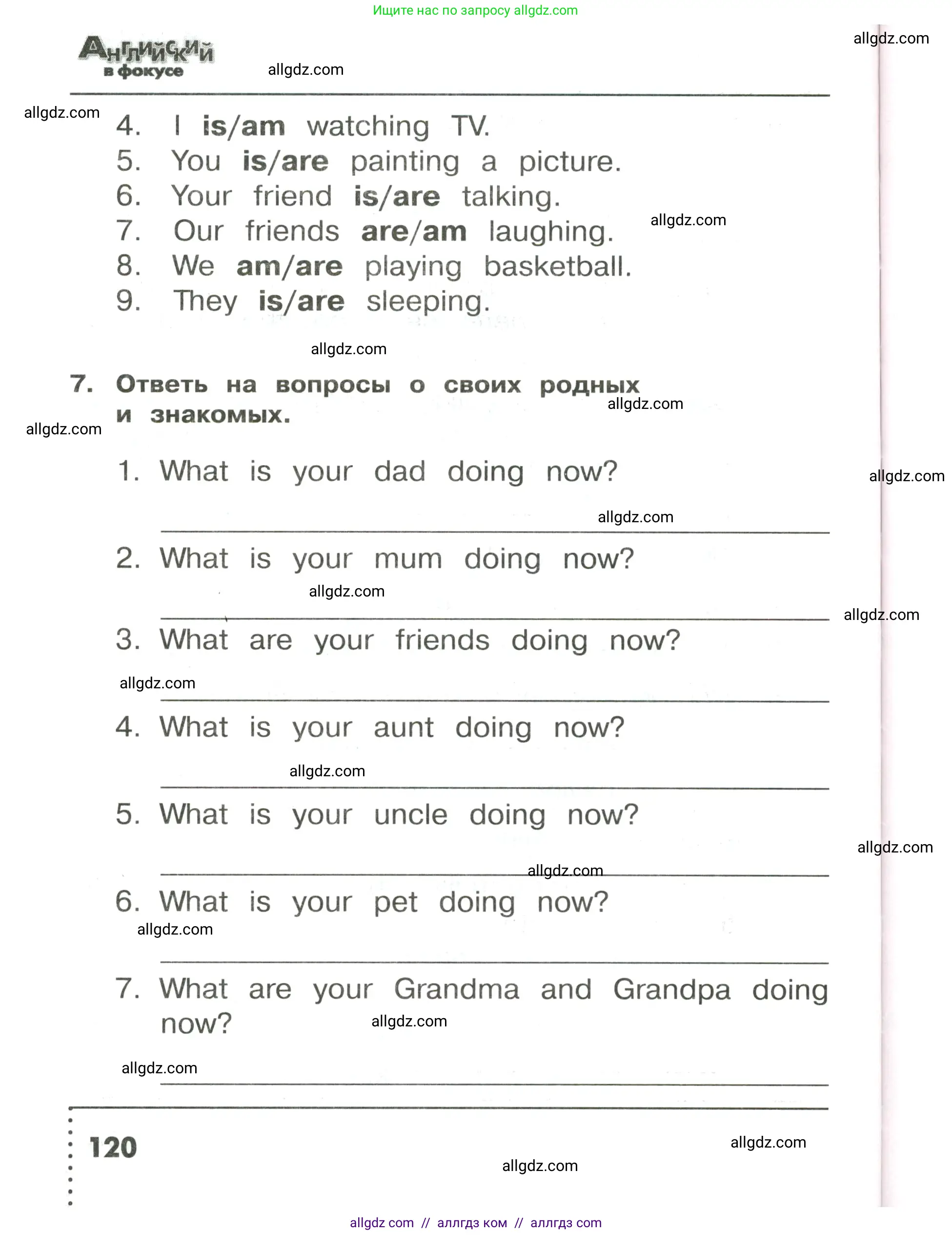 Английский язык (english), 3 класс Сборник упражнений, авторы: Быкова Надежда Ильинична (Bykova Nadezhda), Поспелова Марина Давидовна (Pospelova Marina), издательство Просвещение, Москва, 2023, зелёного цвета, страница 120