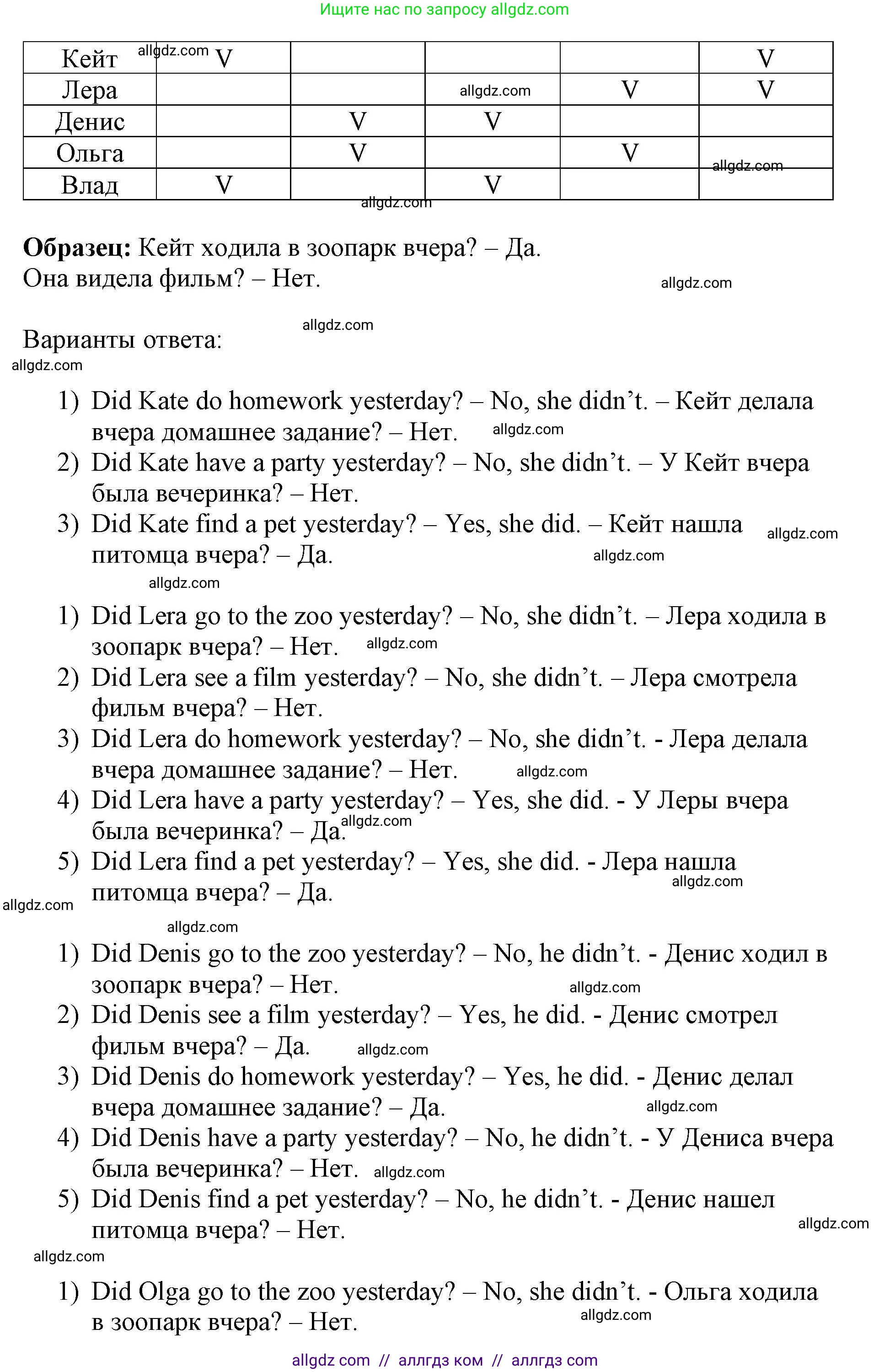 Английский язык (english), 3 класс Сборник упражнений, авторы: Быкова Надежда Ильинична (Bykova Nadezhda), Поспелова Марина Давидовна (Pospelova Marina), издательство Просвещение, Москва, 2023, зелёного цвета, страница 82, номер 11, Решение 1 (продолжение 2)