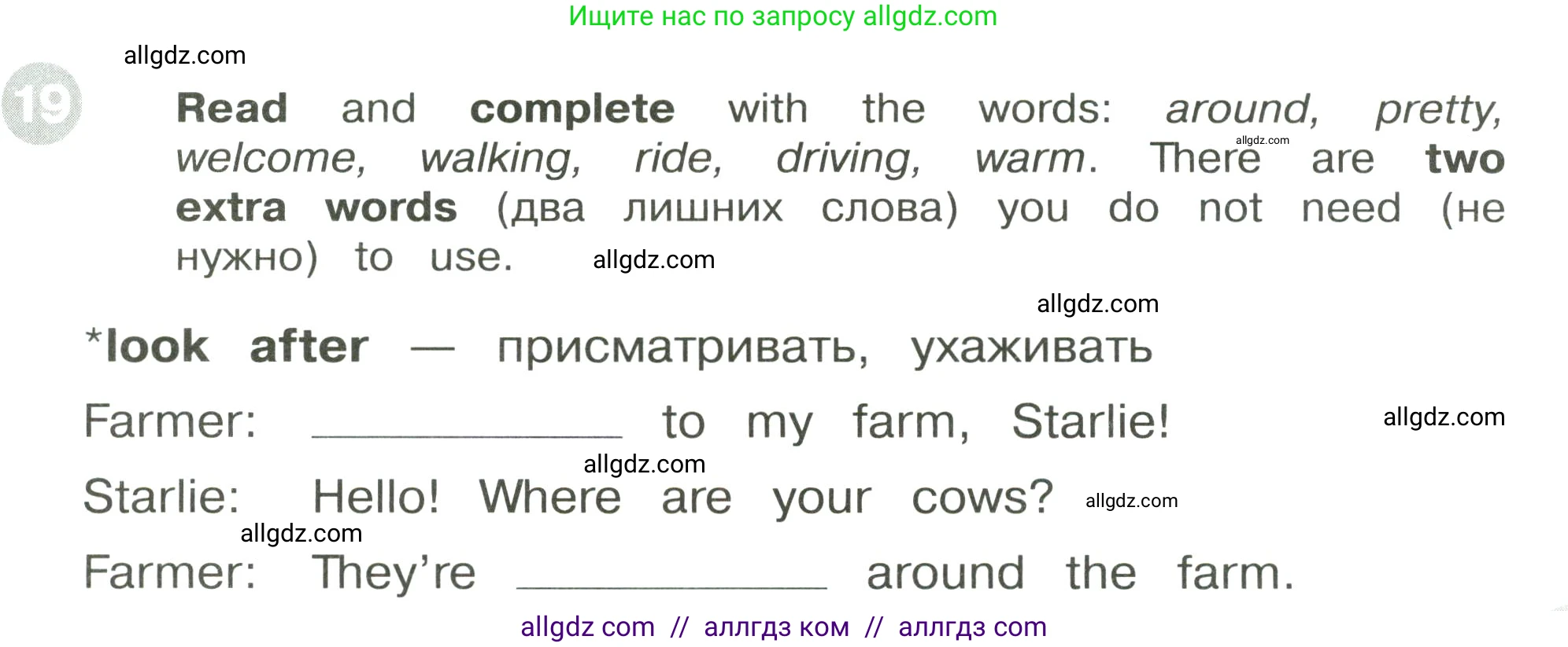 Английский язык (english), 3 класс Сборник упражнений, автор: Котова Марина Петровна, издательство Просвещение, Москва, 2024, белого цвета, страница 23, номер 19, Условие