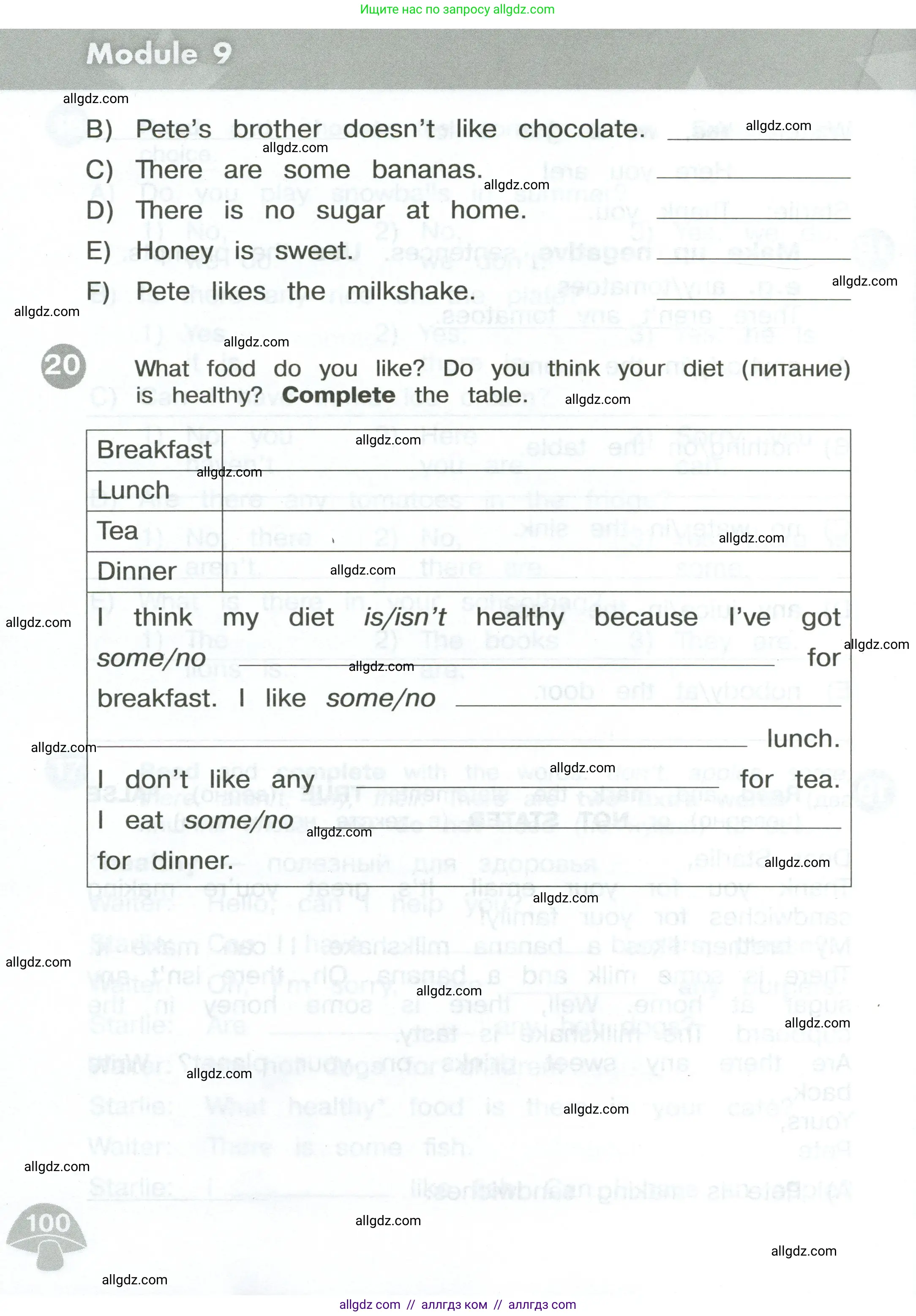 Английский язык (english), 3 класс Сборник упражнений, автор: Котова Марина Петровна, издательство Просвещение, Москва, 2024, белого цвета, страница 100