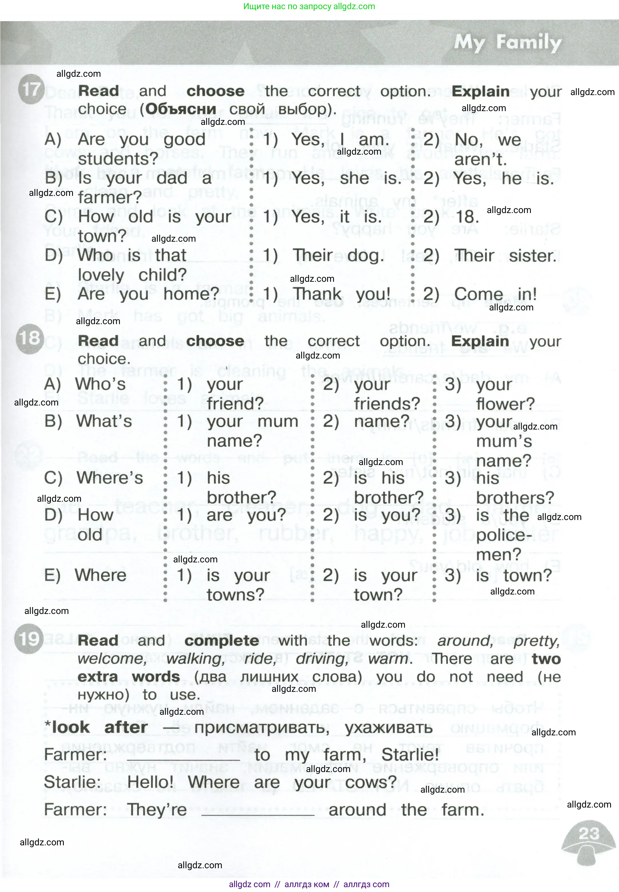 Английский язык (english), 3 класс Сборник упражнений, автор: Котова Марина Петровна, издательство Просвещение, Москва, 2024, белого цвета, страница 23