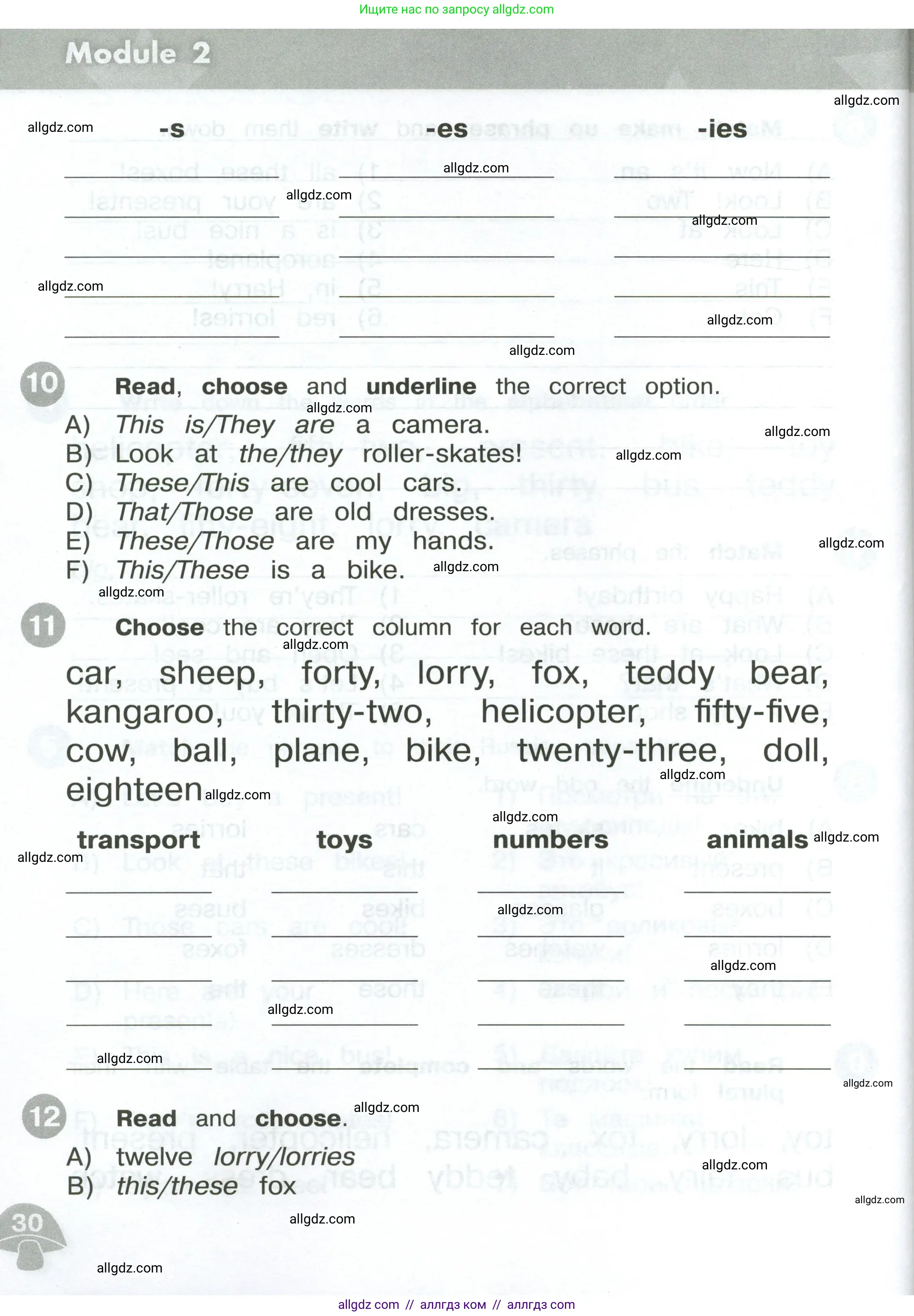 Английский язык (english), 3 класс Сборник упражнений, автор: Котова Марина Петровна, издательство Просвещение, Москва, 2024, белого цвета, страница 30