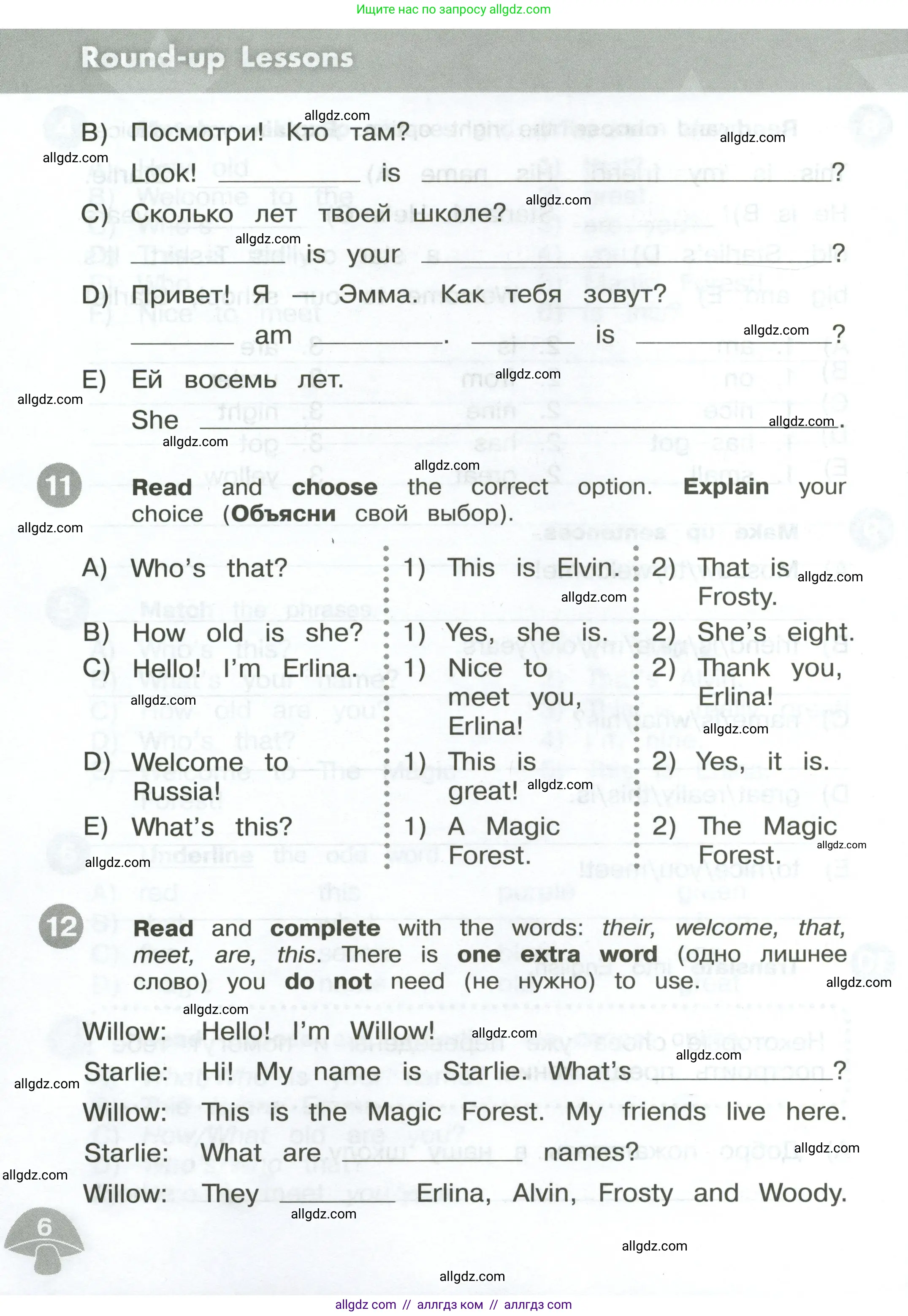 Английский язык (english), 3 класс Сборник упражнений, автор: Котова Марина Петровна, издательство Просвещение, Москва, 2024, белого цвета, страница 6