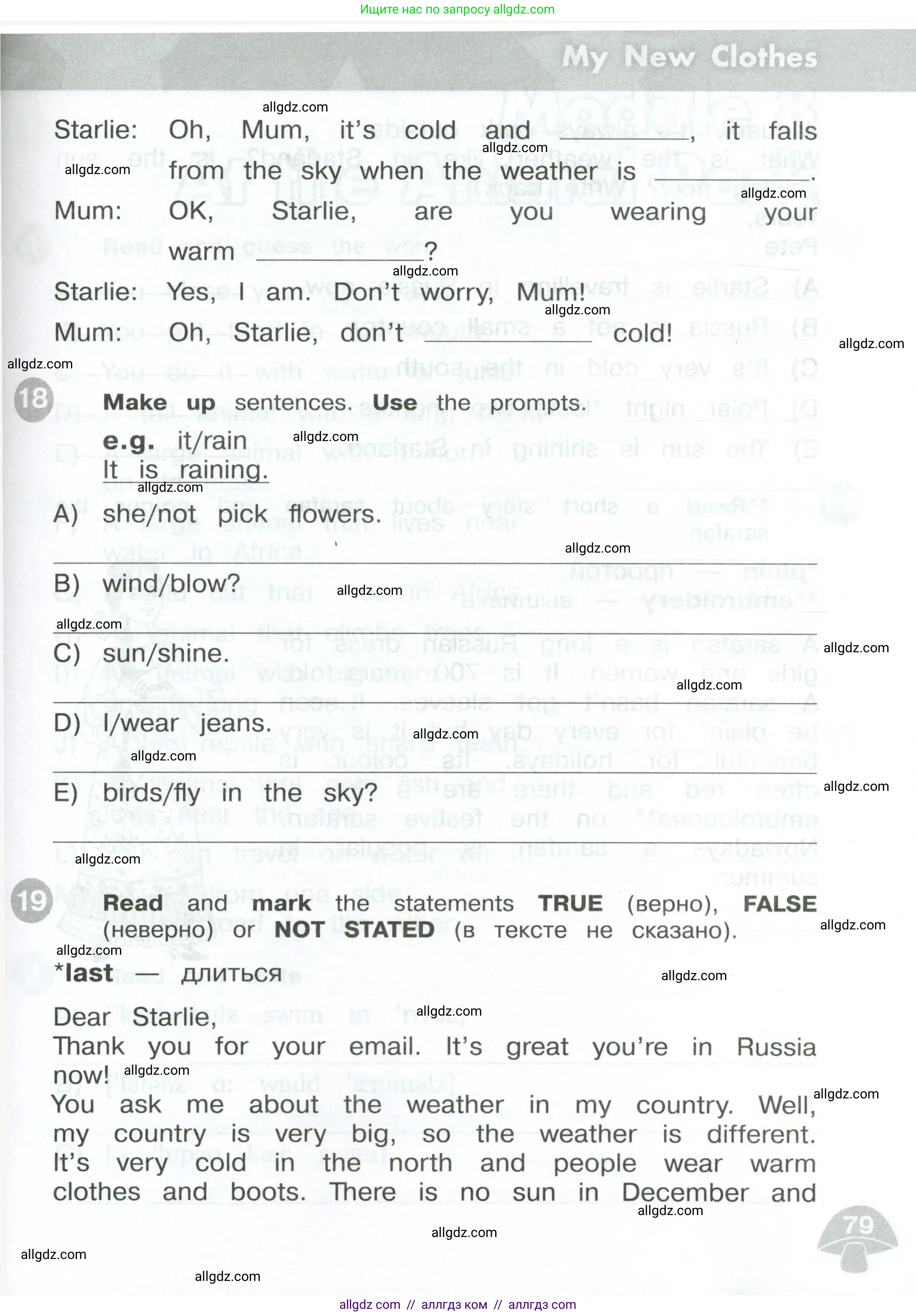 Английский язык (english), 3 класс Сборник упражнений, автор: Котова Марина Петровна, издательство Просвещение, Москва, 2024, белого цвета, страница 79