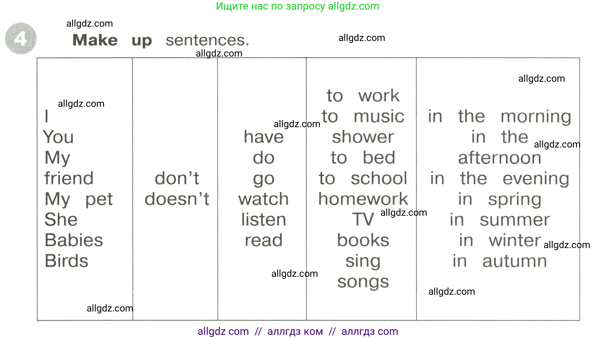 Английский язык (english), 3 класс Сборник упражнений, автор: Котова Марина Петровна, издательство Просвещение, Москва, 2024, белого цвета, страница 102, номер 4, Условие