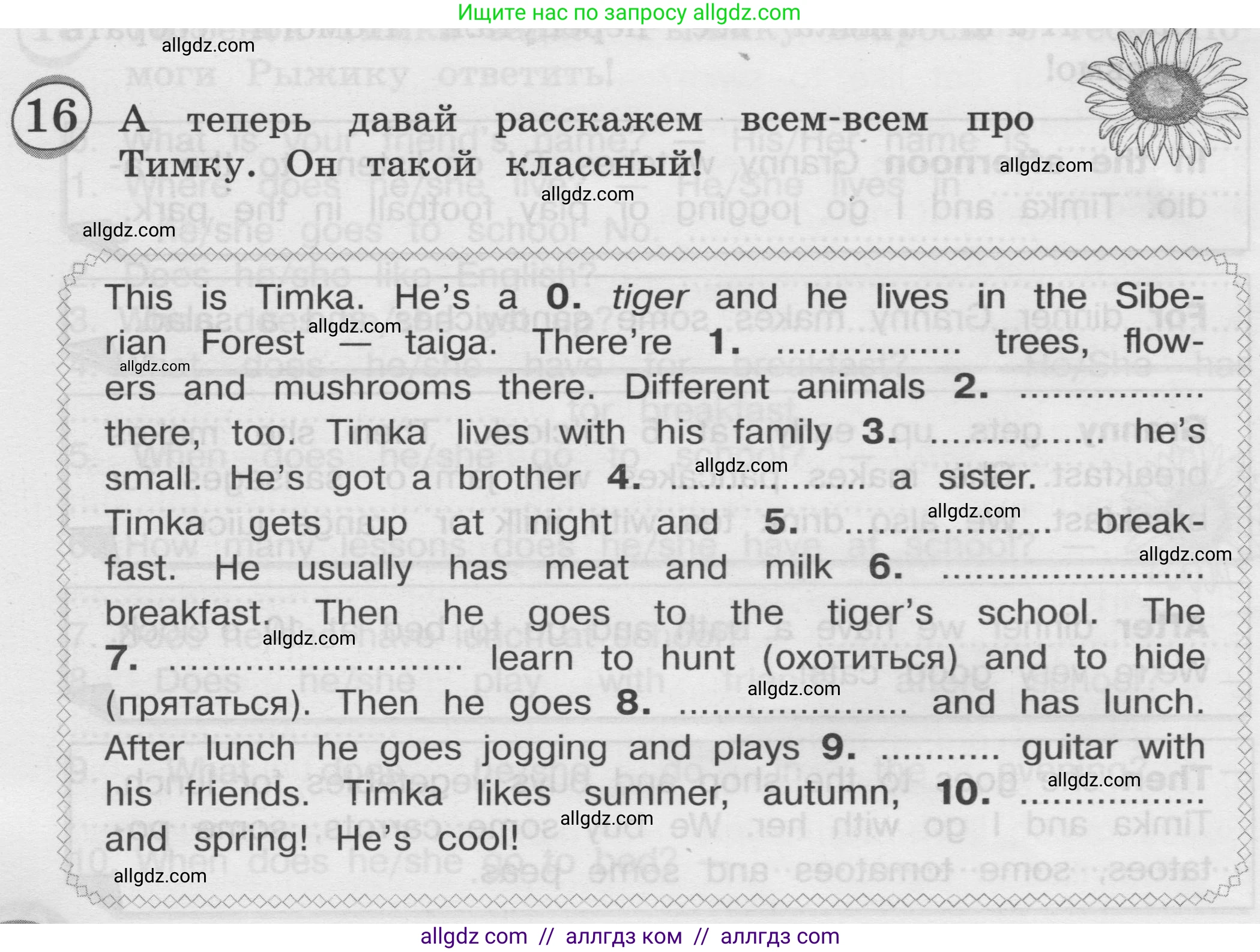 Английский язык (english), 3 класс сборник грамматических упражнений, автор: Рязанцева Светлана Борисовна, издательство Просвещение, Москва, 2024, белого цвета, страница 84, номер 16, Условие