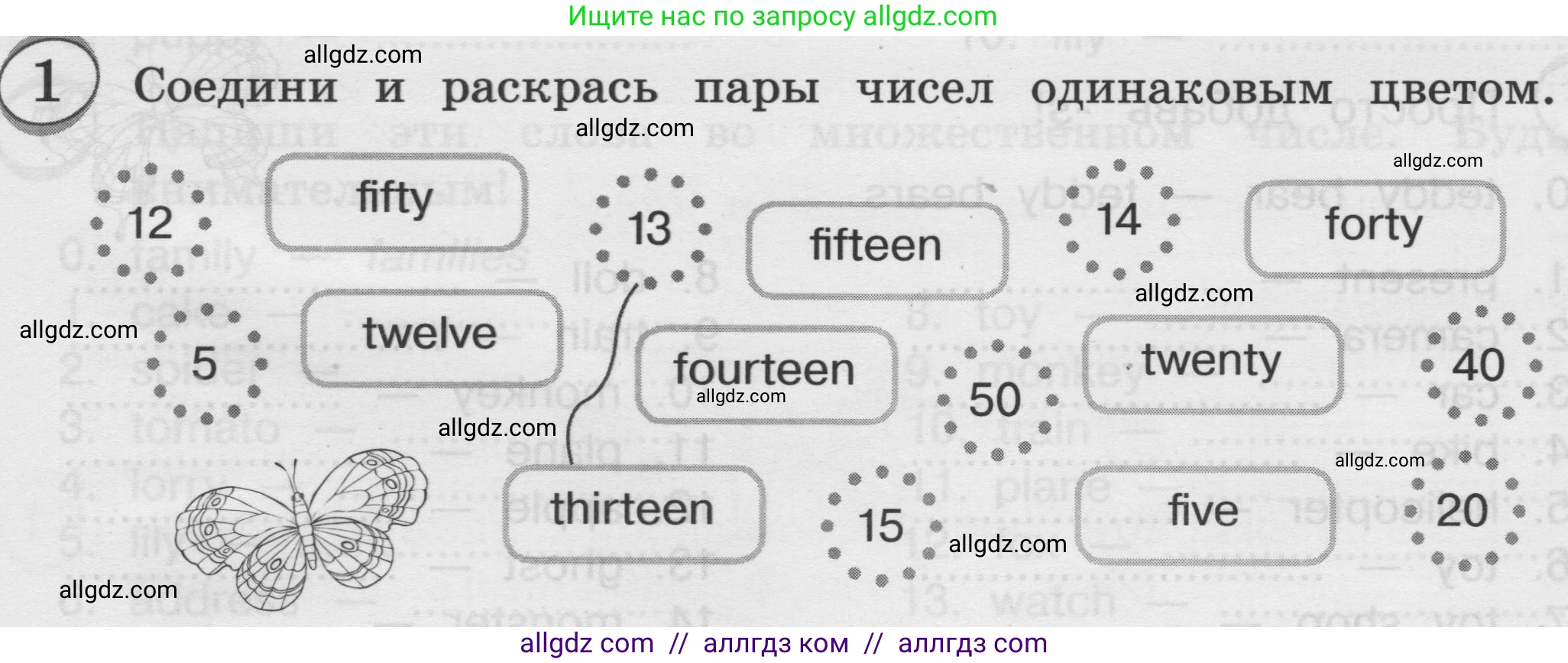 Английский язык (english), 3 класс сборник грамматических упражнений, автор: Рязанцева Светлана Борисовна, издательство Просвещение, Москва, 2024, белого цвета, страница 13, номер 1, Условие