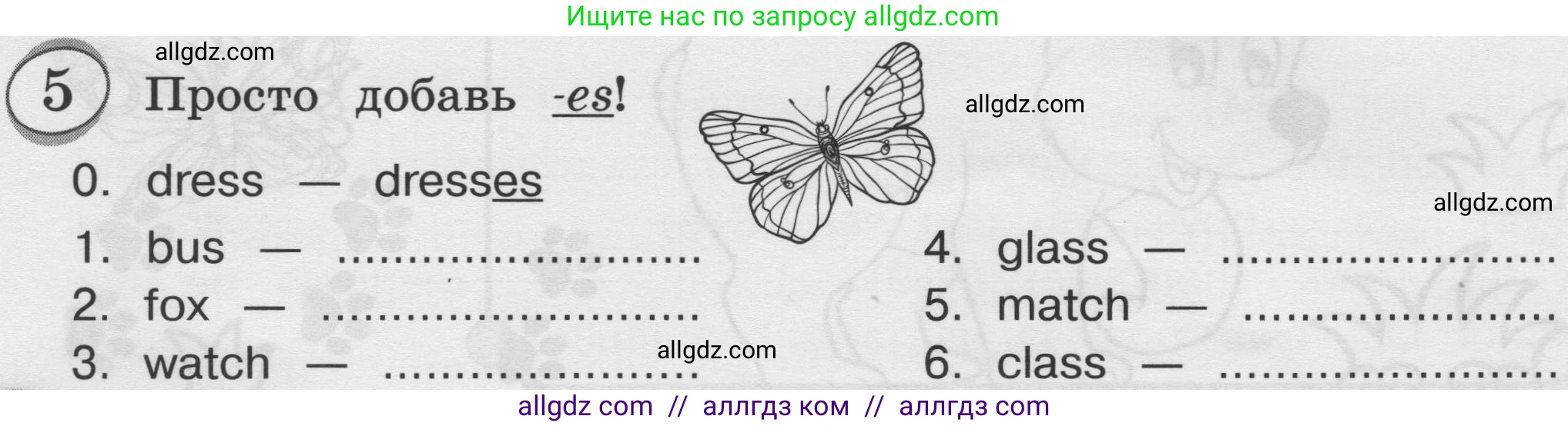 Английский язык (english), 3 класс сборник грамматических упражнений, автор: Рязанцева Светлана Борисовна, издательство Просвещение, Москва, 2024, белого цвета, страница 14, номер 5, Условие