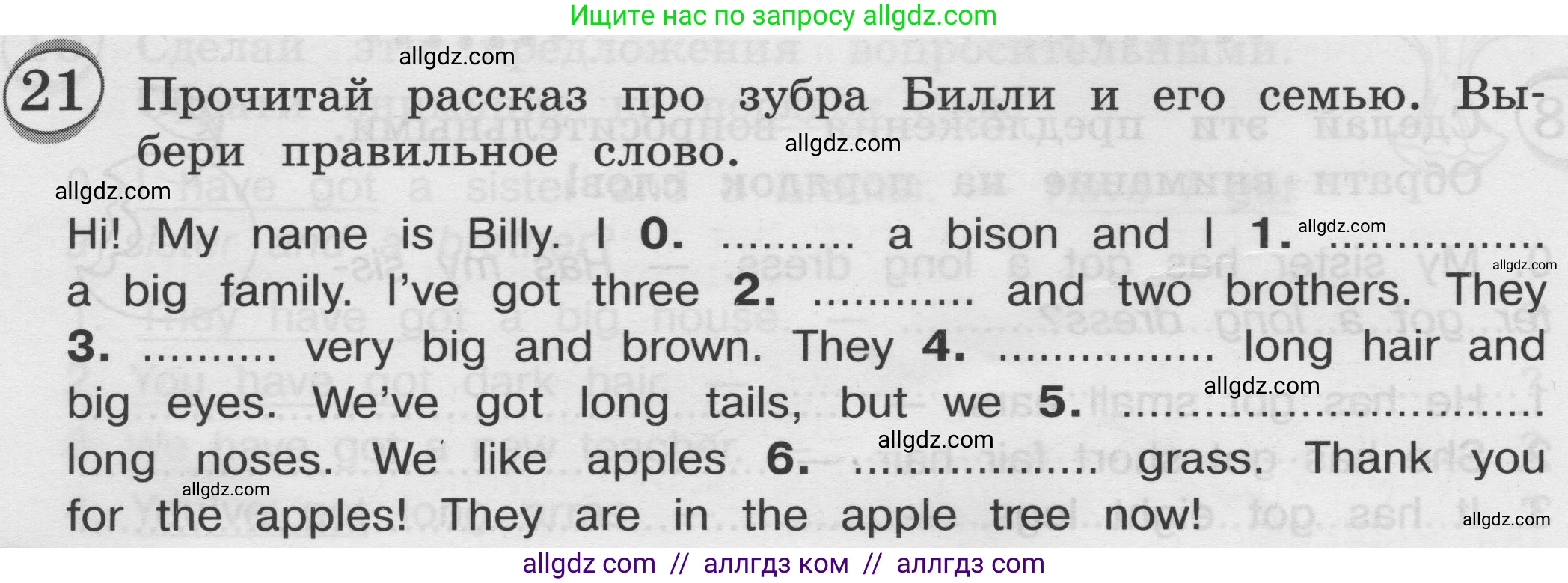 Английский язык (english), 3 класс сборник грамматических упражнений, автор: Рязанцева Светлана Борисовна, издательство Просвещение, Москва, 2024, белого цвета, страница 26, номер 21, Условие