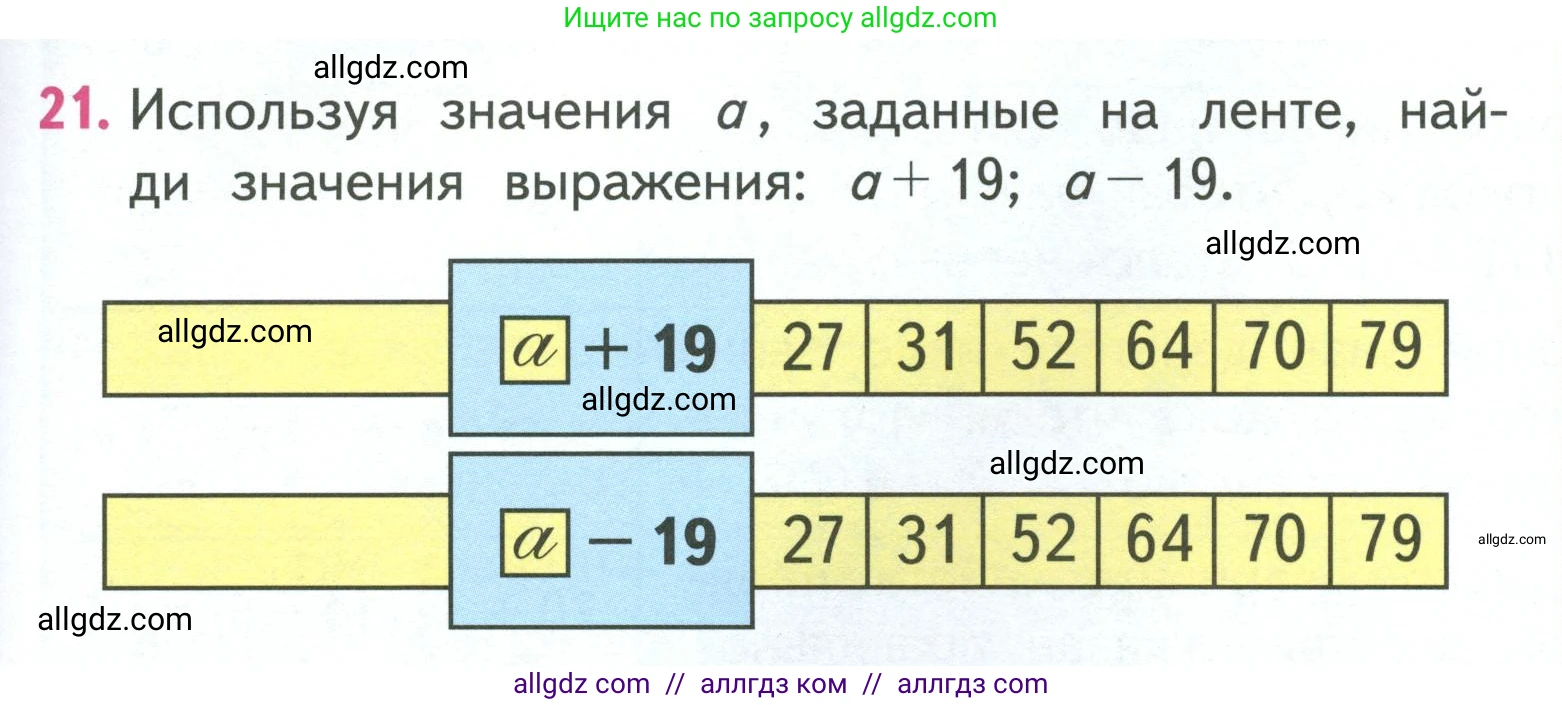Математика, 3 класс Учебник, авторы: Моро Мария Игнатьевна, Бантова Мария Александровна, Бельтюкова Галина Васильевна, Волкова Светлана Ивановна, Степанова Светлана Вячеславовна, издательство Просвещение, Москва, 2023, белого цвета, Часть 1, страница 29, номер 21, Условие