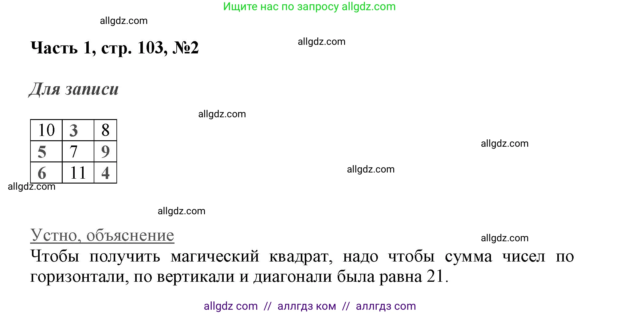 Математика, 3 класс Учебник, авторы: Моро Мария Игнатьевна, Бантова Мария Александровна, Бельтюкова Галина Васильевна, Волкова Светлана Ивановна, Степанова Светлана Вячеславовна, издательство Просвещение, Москва, 2023, белого цвета, Часть 1, страница 103, номер 2, Решение