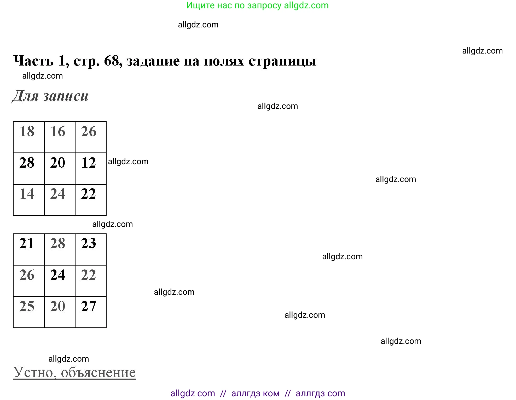 Математика, 3 класс Учебник, авторы: Моро Мария Игнатьевна, Бантова Мария Александровна, Бельтюкова Галина Васильевна, Волкова Светлана Ивановна, Степанова Светлана Вячеславовна, издательство Просвещение, Москва, 2023, белого цвета, Часть 1, страница 68, Решение