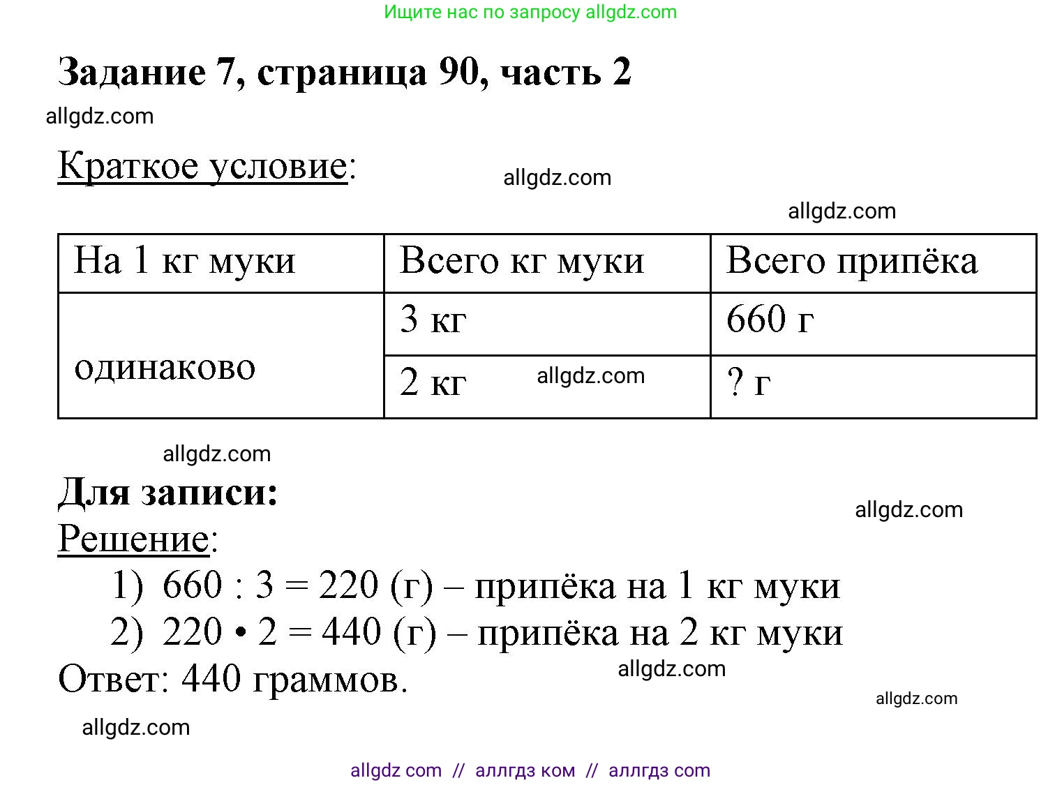 Математика, 3 класс Учебник, авторы: Моро Мария Игнатьевна, Бантова Мария Александровна, Бельтюкова Галина Васильевна, Волкова Светлана Ивановна, Степанова Светлана Вячеславовна, издательство Просвещение, Москва, 2023, белого цвета, Часть 2, страница 90, номер 7, Решение