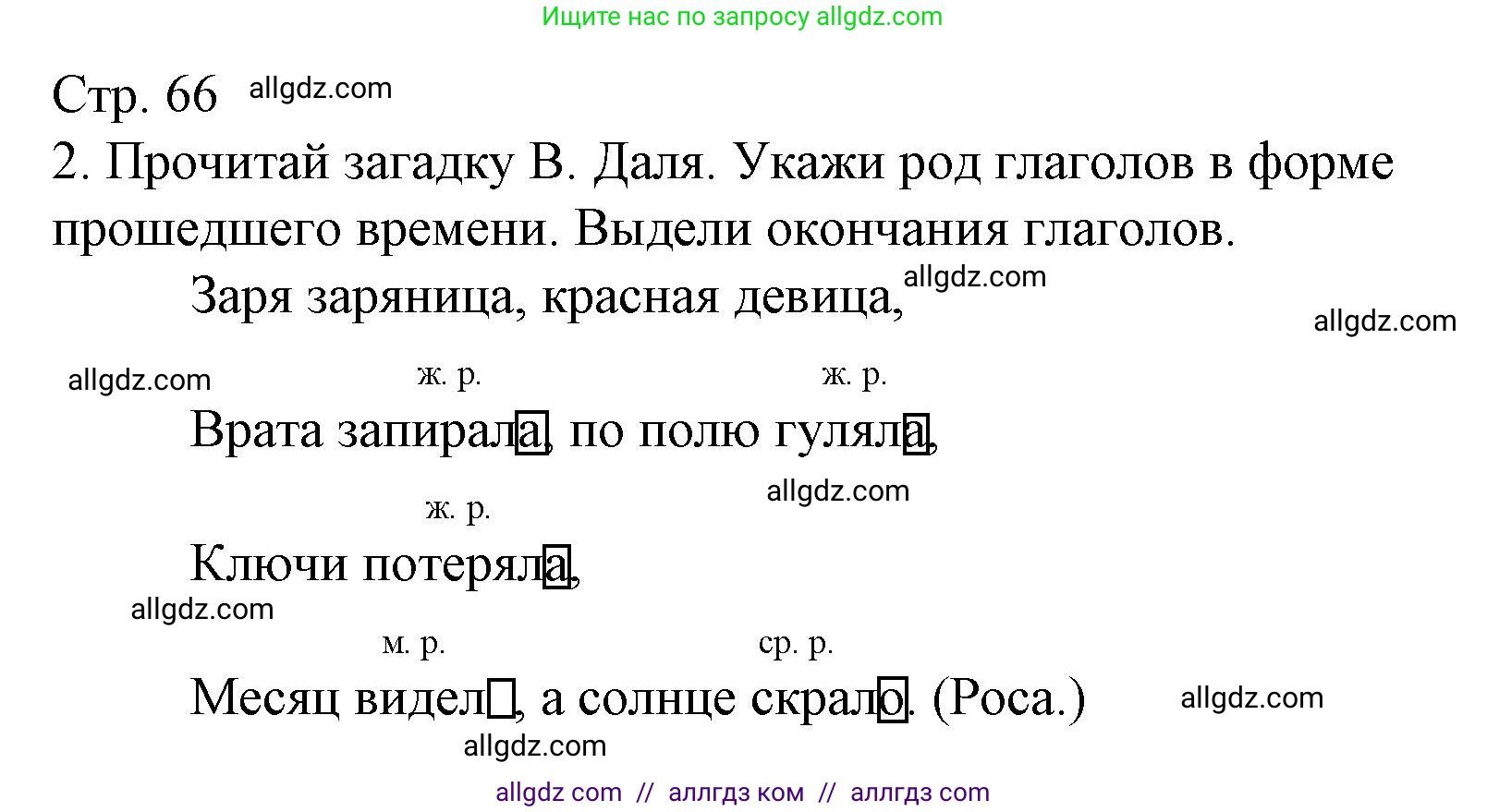 Русский язык, 3 класс Тетрадь учебных достижений, автор: Канакина Валентина Павловна, издательство Просвещение, Москва, 2023, белого цвета, страница 66, номер 2, Решение