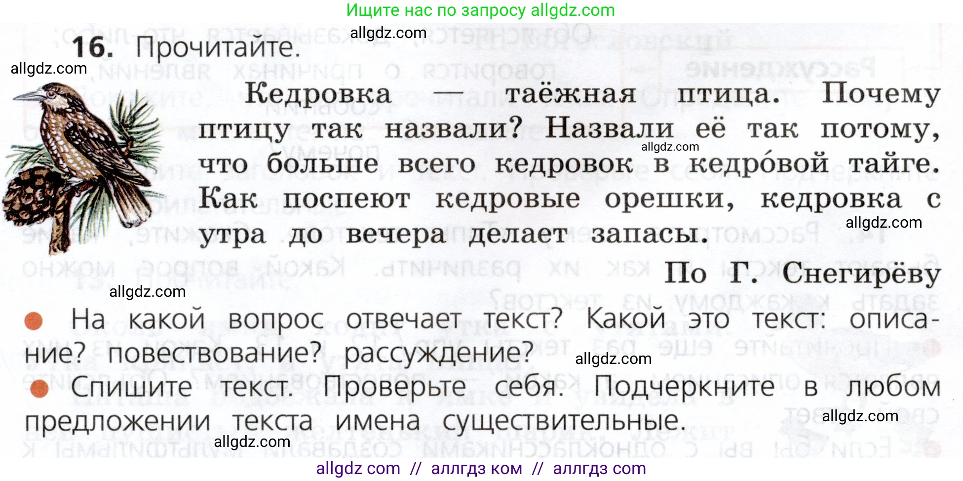 Русский язык, 3 класс Учебник, авторы: Канакина Валентина Павловна, Горецкий Всеслав Гаврилович, издательство Просвещение, Москва, 2023, белого цвета, Часть 1, страница 14, номер 16, Условие