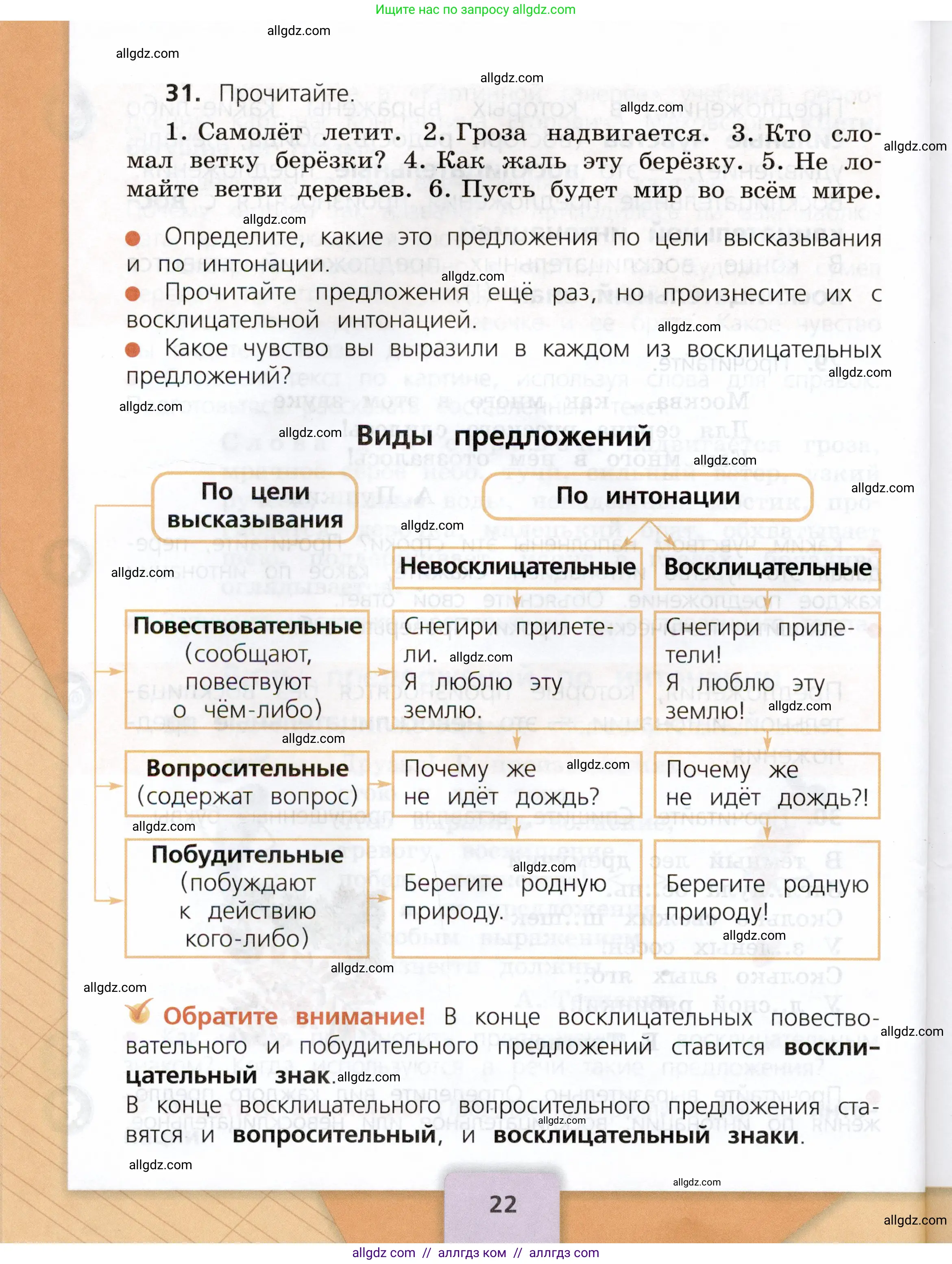 Русский язык, 3 класс Учебник, авторы: Канакина Валентина Павловна, Горецкий Всеслав Гаврилович, издательство Просвещение, Москва, 2023, белого цвета, Часть 1, страница 22