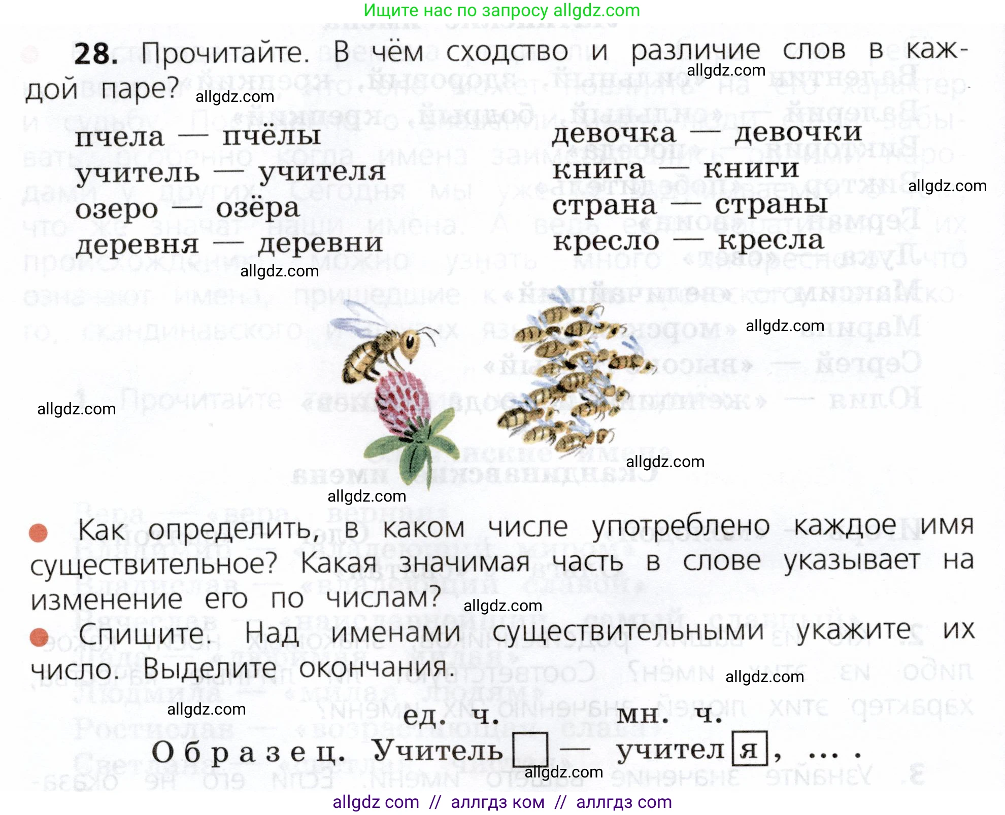 Русский язык, 3 класс Учебник, авторы: Канакина Валентина Павловна, Горецкий Всеслав Гаврилович, издательство Просвещение, Москва, 2023, белого цвета, Часть 2, страница 20, номер 28, Условие