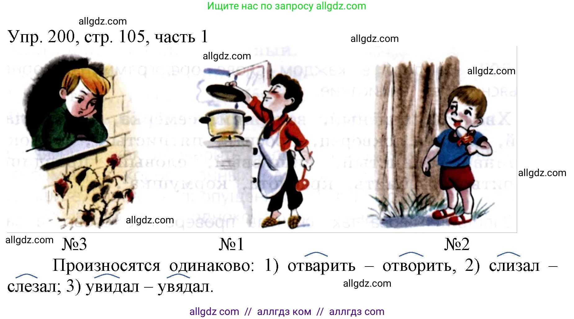 Русский язык, 3 класс Учебник, авторы: Канакина Валентина Павловна, Горецкий Всеслав Гаврилович, издательство Просвещение, Москва, 2023, белого цвета, Часть 1, страница 105, номер 200, Решение