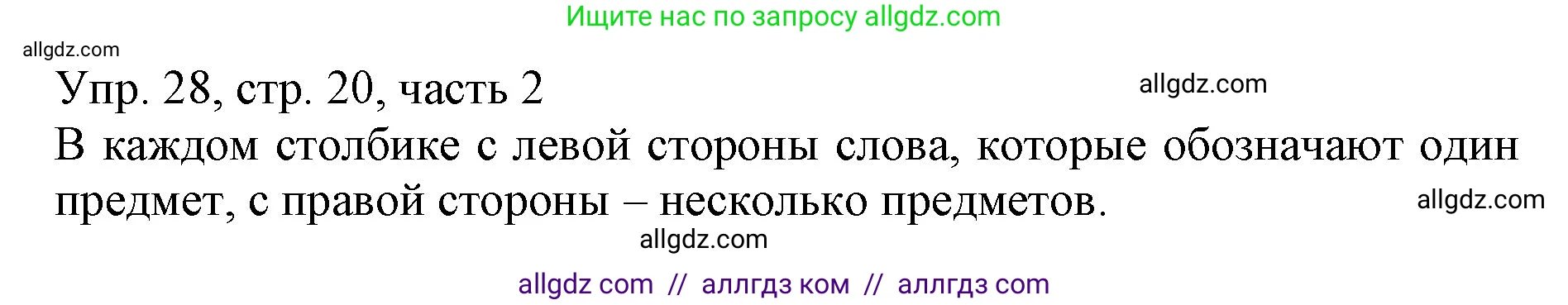 Русский язык, 3 класс Учебник, авторы: Канакина Валентина Павловна, Горецкий Всеслав Гаврилович, издательство Просвещение, Москва, 2023, белого цвета, Часть 2, страница 20, номер 28, Решение