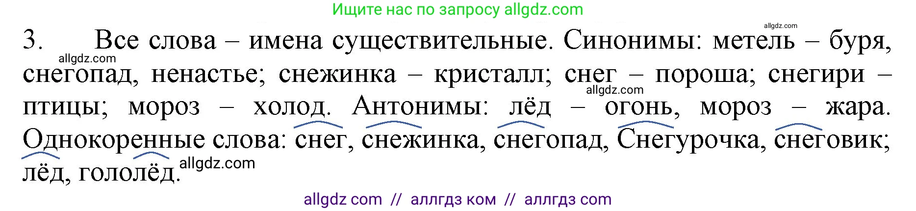 Русский язык, 3 класс Учебник, авторы: Канакина Валентина Павловна, Горецкий Всеслав Гаврилович, издательство Просвещение, Москва, 2023, белого цвета, Часть 2, страница 58, номер 3, Решение