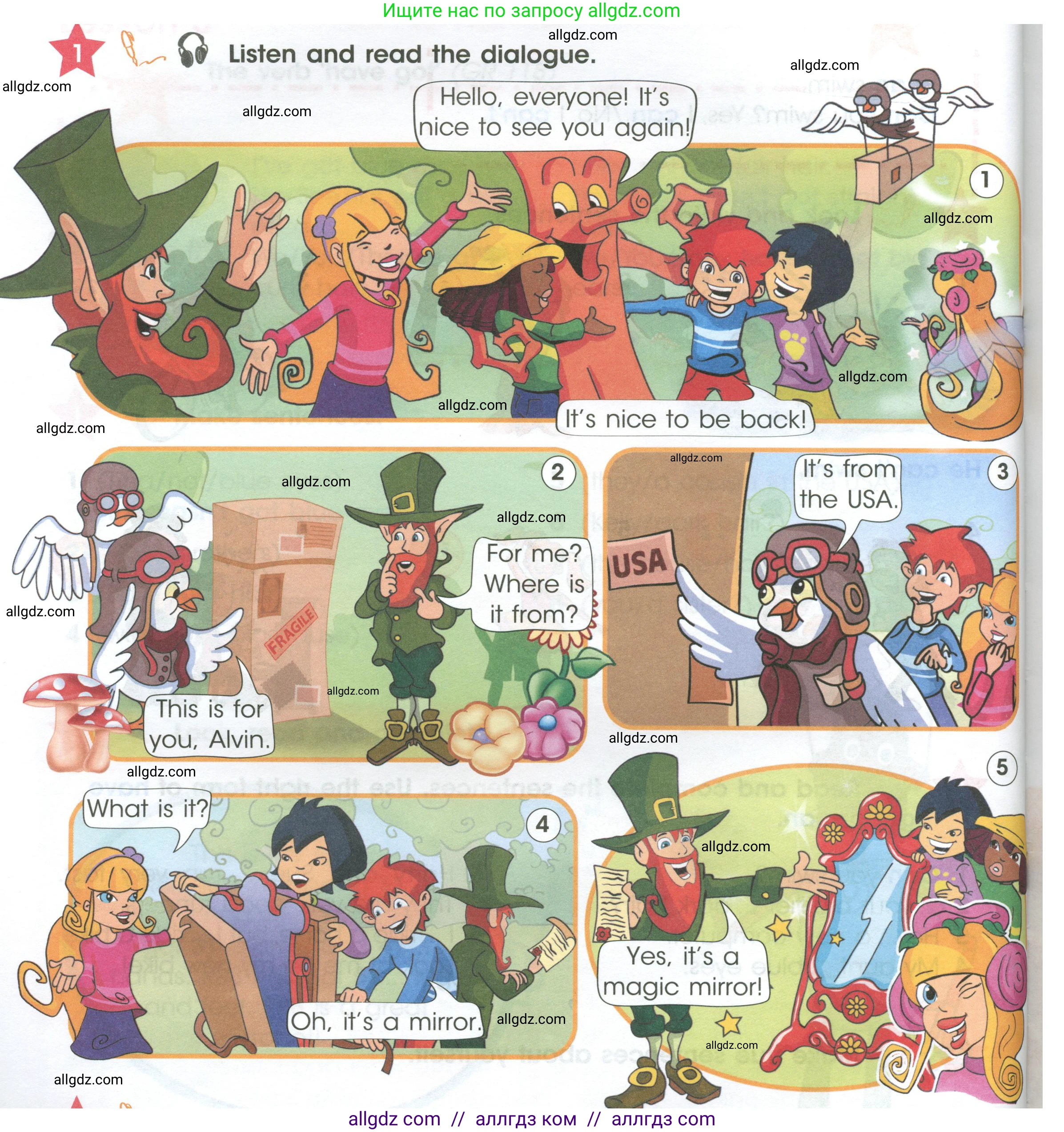 Английский язык (english), 4 класс Учебник (Student's book), авторы: Баранова Ксения Михайловна (Baranova Ksenia), Дули Дженни (Dooley Jenny), Копылова Виктория Викторовна (Kopylova Victoria), Мильруд Радислав Петрович (Millrood Radislav), Эванс Вирджиния (Evans Virginia), издательство Просвещение, Москва, 2023, розового цвета, Часть ( Part) 1, страница 10, номер 1, Условие