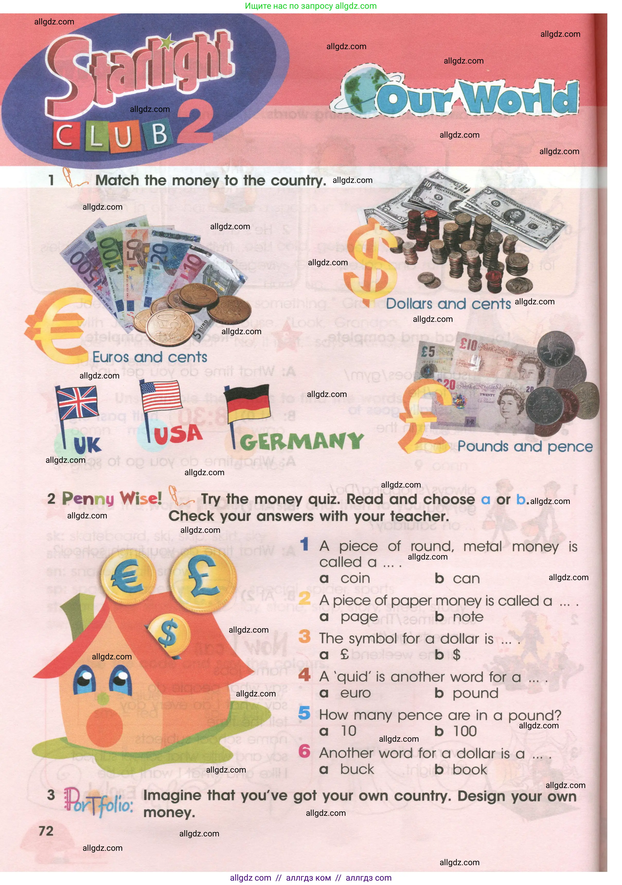 Английский язык (english), 4 класс Учебник (Student's book), авторы: Баранова Ксения Михайловна (Baranova Ksenia), Дули Дженни (Dooley Jenny), Копылова Виктория Викторовна (Kopylova Victoria), Мильруд Радислав Петрович (Millrood Radislav), Эванс Вирджиния (Evans Virginia), издательство Просвещение, Москва, 2023, розового цвета, Часть ( Part) 1, страница 72