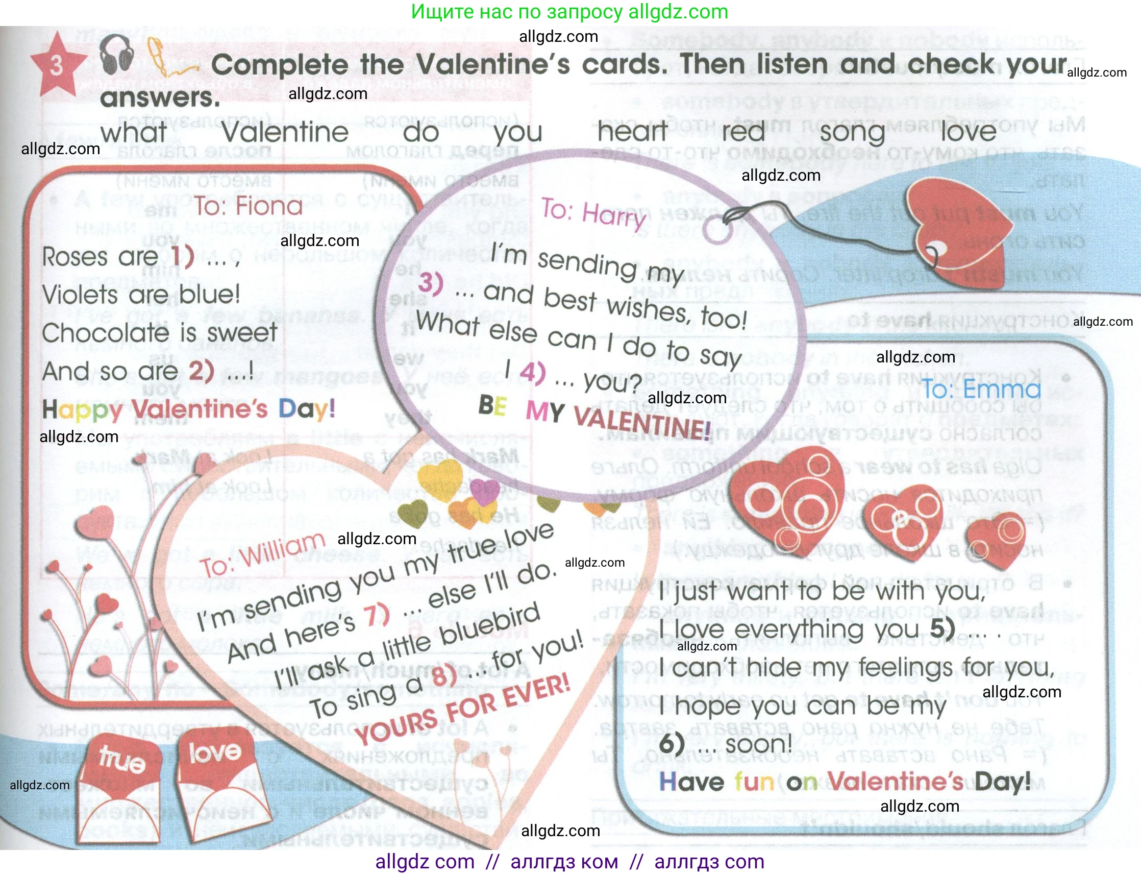 Английский язык (english), 4 класс Учебник (Student's book), авторы: Баранова Ксения Михайловна (Baranova Ksenia), Дули Дженни (Dooley Jenny), Копылова Виктория Викторовна (Kopylova Victoria), Мильруд Радислав Петрович (Millrood Radislav), Эванс Вирджиния (Evans Virginia), издательство Просвещение, Москва, 2023, розового цвета, Часть ( Part) 2, страница 119, номер 3, Условие