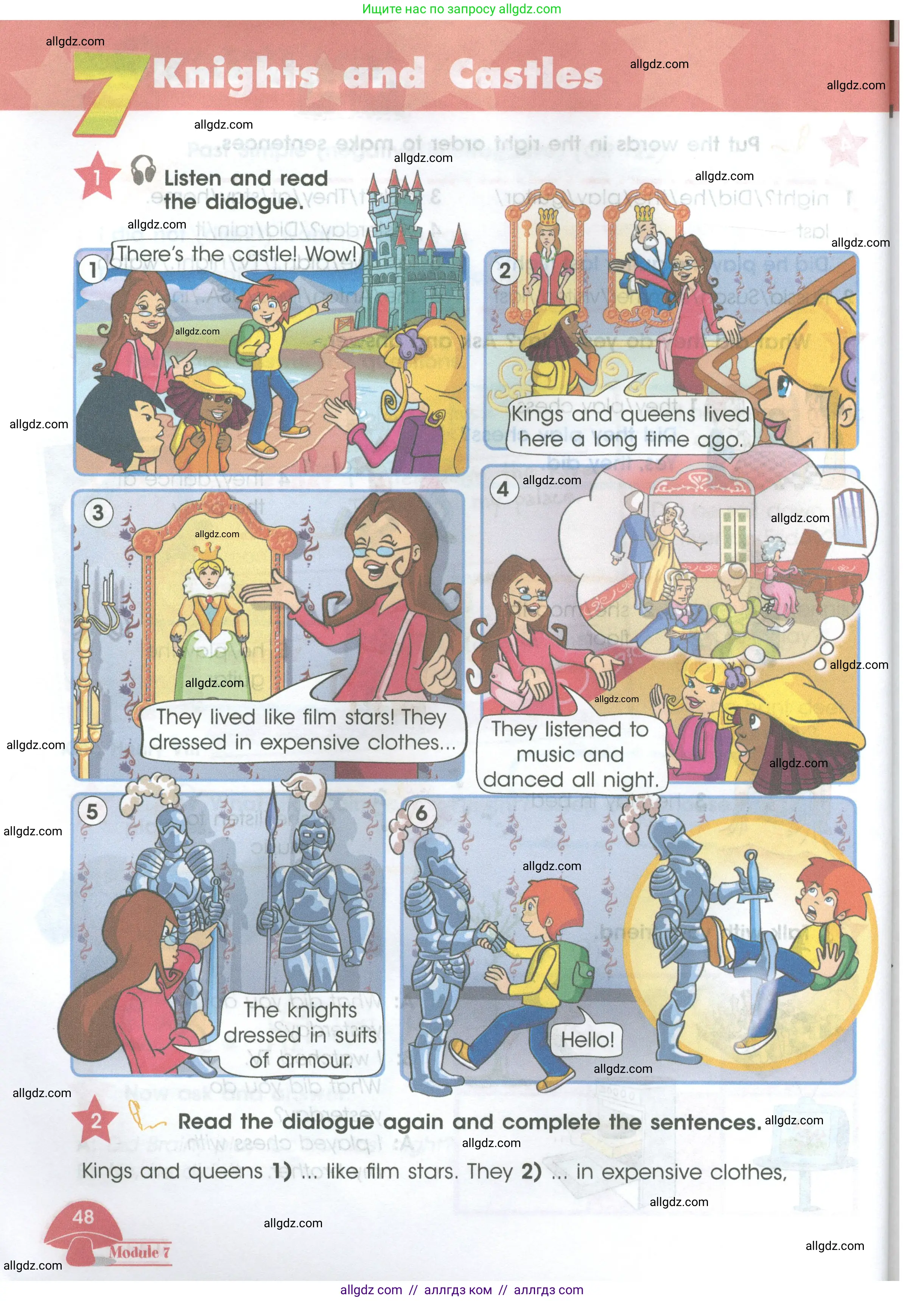 Английский язык (english), 4 класс Учебник (Student's book), авторы: Баранова Ксения Михайловна (Baranova Ksenia), Дули Дженни (Dooley Jenny), Копылова Виктория Викторовна (Kopylova Victoria), Мильруд Радислав Петрович (Millrood Radislav), Эванс Вирджиния (Evans Virginia), издательство Просвещение, Москва, 2023, розового цвета, Часть ( Part) 2, страница 48