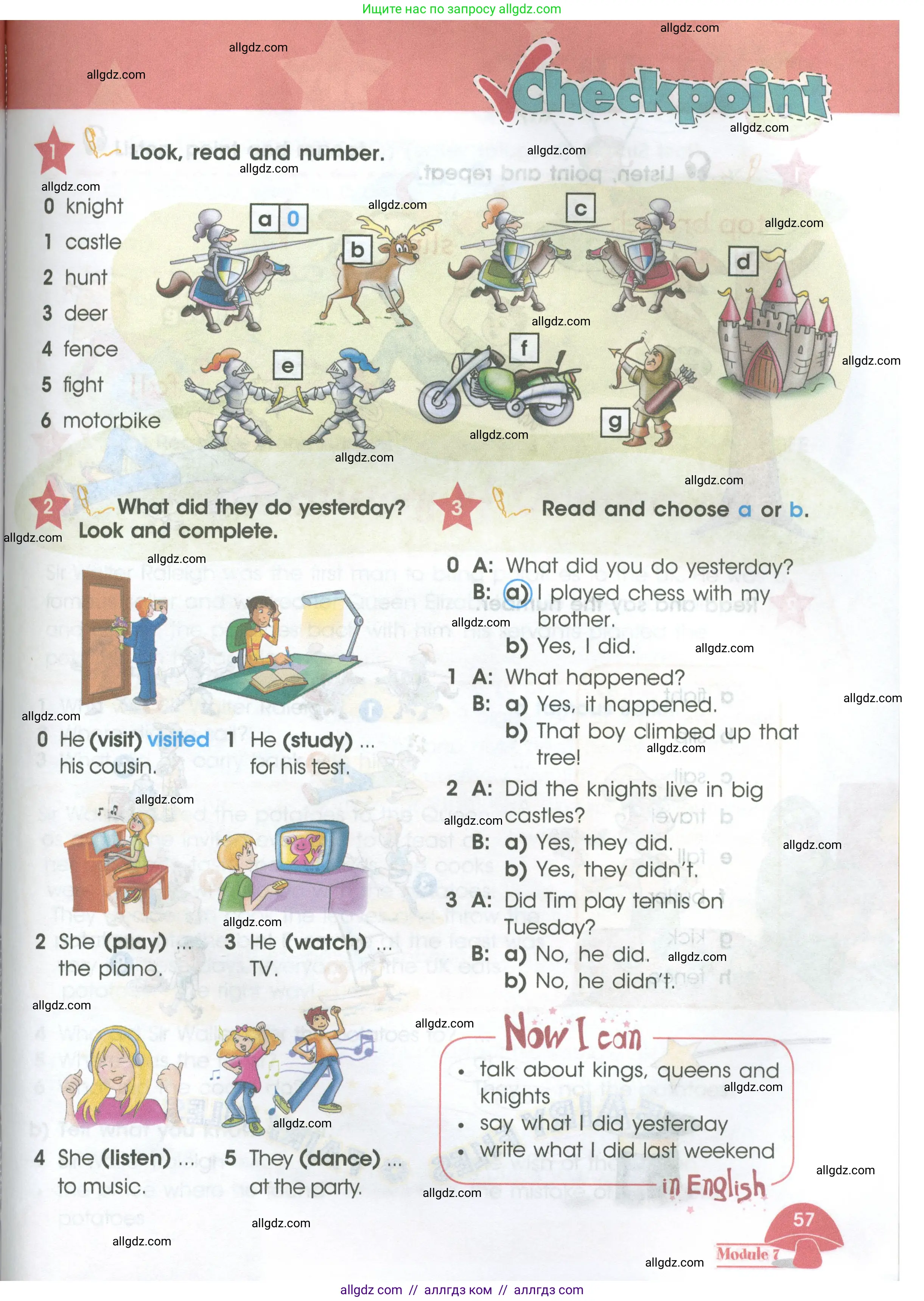 Английский язык (english), 4 класс Учебник (Student's book), авторы: Баранова Ксения Михайловна (Baranova Ksenia), Дули Дженни (Dooley Jenny), Копылова Виктория Викторовна (Kopylova Victoria), Мильруд Радислав Петрович (Millrood Radislav), Эванс Вирджиния (Evans Virginia), издательство Просвещение, Москва, 2023, розового цвета, Часть ( Part) 2, страница 57