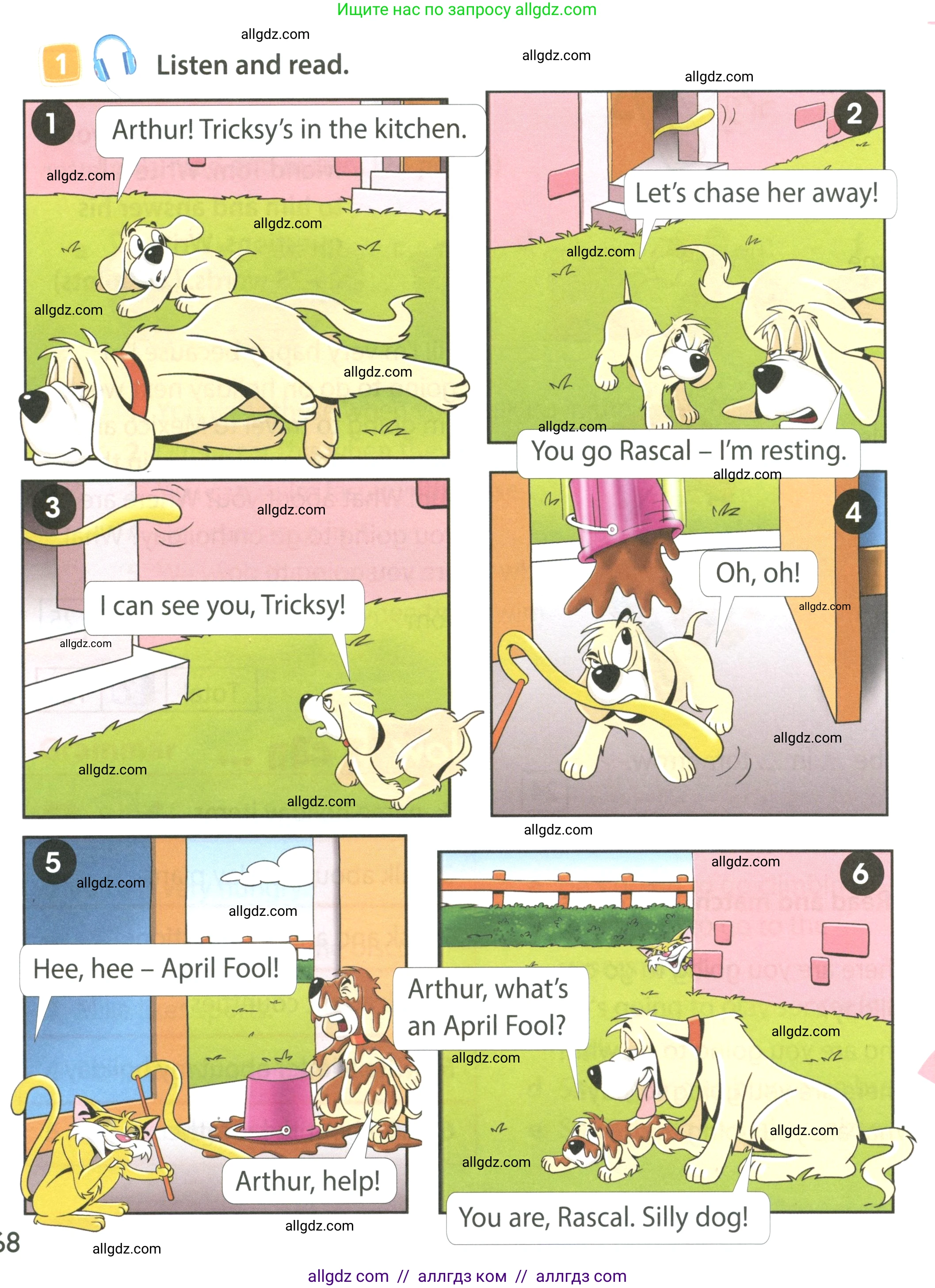 Английский язык (english), 4 класс Учебник (Student's book), авторы: Быкова Надежда Ильинична (Bykova Nadezhda), Дули Дженни (Dooley Jenny), Поспелова Марина Давидовна (Pospelova Marina), Эванс Вирджиния (Evans Virginia), издательство Просвещение, Москва, 2023, белого цвета, Часть ( Part) 2, страница 68, номер 1, Условие