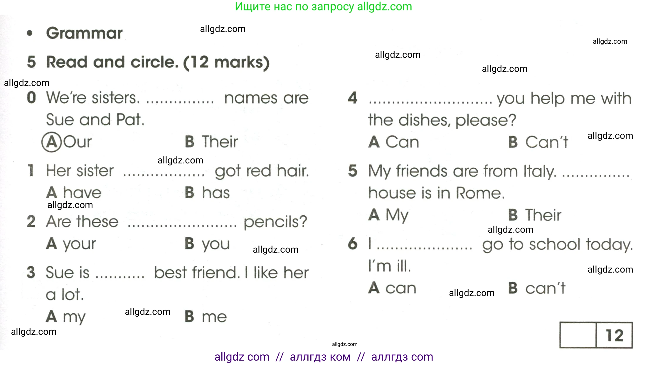 Английский язык (english), 4 класс контрольные задания (test booklet), авторы: Баранова Ксения Михайловна (Baranova Ksenia), Дули Дженни (Dooley Jenny), Копылова Виктория Викторовна (Kopylova Victoria), Мильруд Радислав Петрович (Millrood Radislav), Эванс Вирджиния (Evans Virginia), издательство Просвещение, Москва, 2023, серого цвета, страница 11, номер 5, Условие