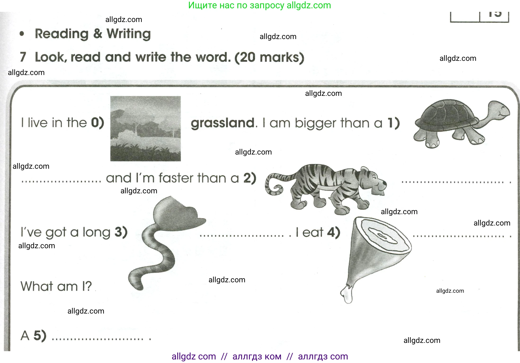Английский язык (english), 4 класс контрольные задания (test booklet), авторы: Баранова Ксения Михайловна (Baranova Ksenia), Дули Дженни (Dooley Jenny), Копылова Виктория Викторовна (Kopylova Victoria), Мильруд Радислав Петрович (Millrood Radislav), Эванс Вирджиния (Evans Virginia), издательство Просвещение, Москва, 2023, серого цвета, страница 39, номер 7, Условие