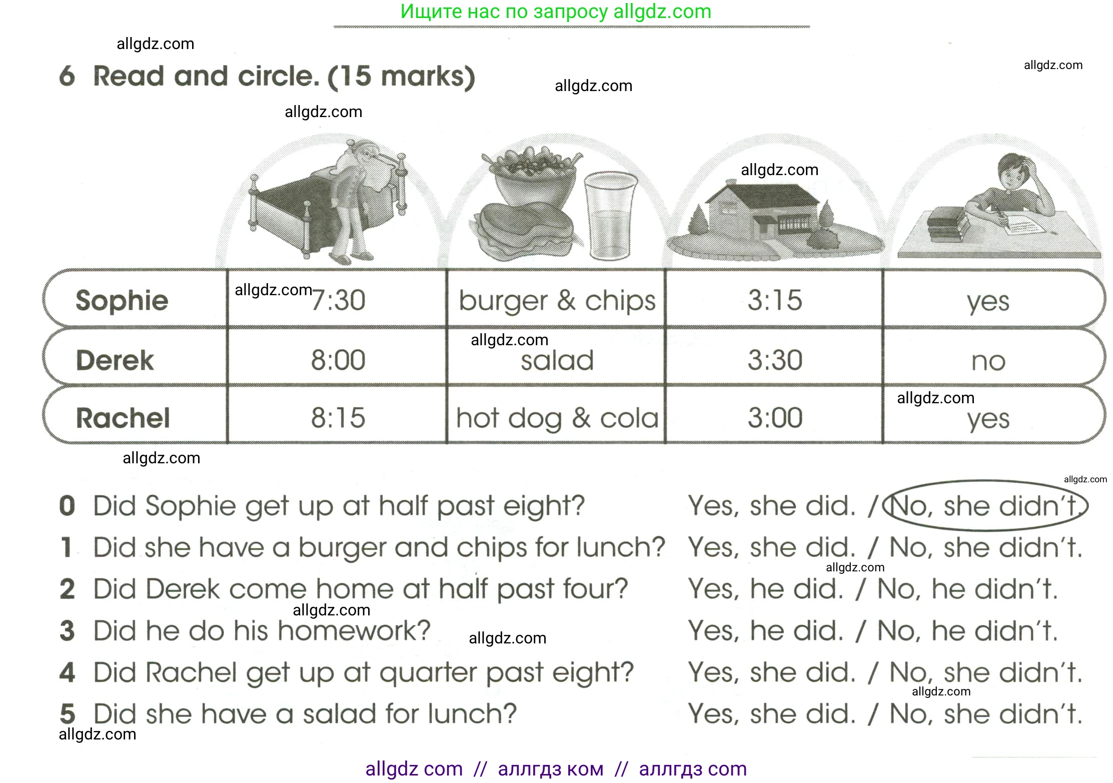 Английский язык (english), 4 класс контрольные задания (test booklet), авторы: Баранова Ксения Михайловна (Baranova Ksenia), Дули Дженни (Dooley Jenny), Копылова Виктория Викторовна (Kopylova Victoria), Мильруд Радислав Петрович (Millrood Radislav), Эванс Вирджиния (Evans Virginia), издательство Просвещение, Москва, 2023, серого цвета, страница 84, номер 6, Условие