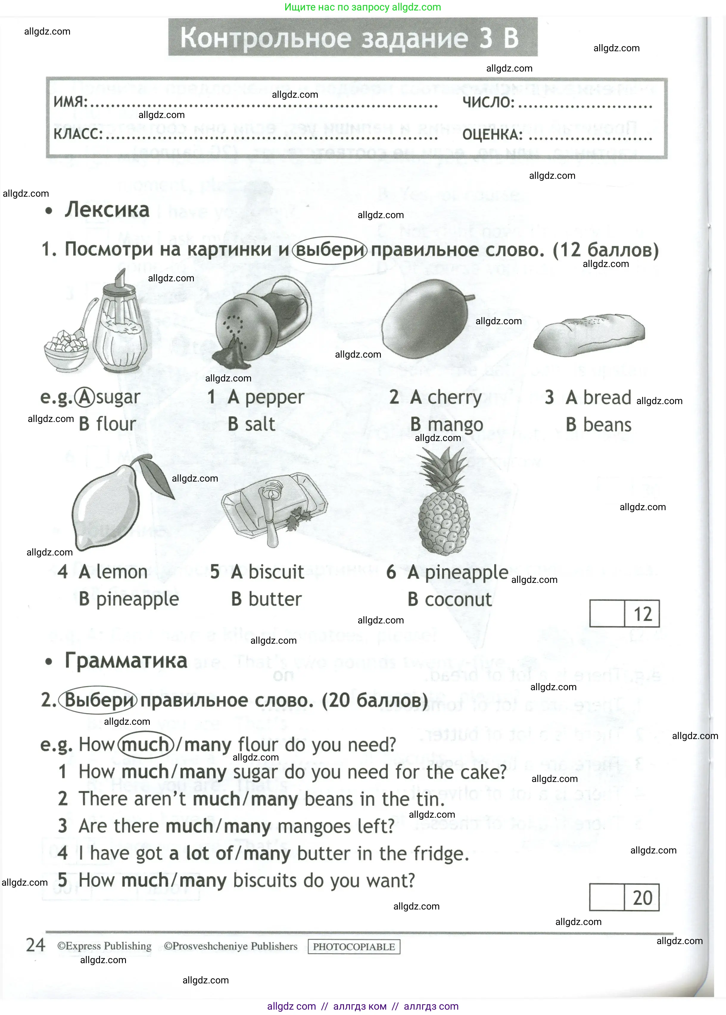 Английский язык (english), 4 класс контрольные задания (test booklet), авторы: Быкова Надежда Ильинична (Bykova Nadezhda), Дули Дженни (Dooley Jenny), Поспелова Марина Давидовна (Pospelova Marina), Эванс Вирджиния (Evans Virginia), издательство Просвещение, Москва, 2023, оранжевого цвета, страница 24