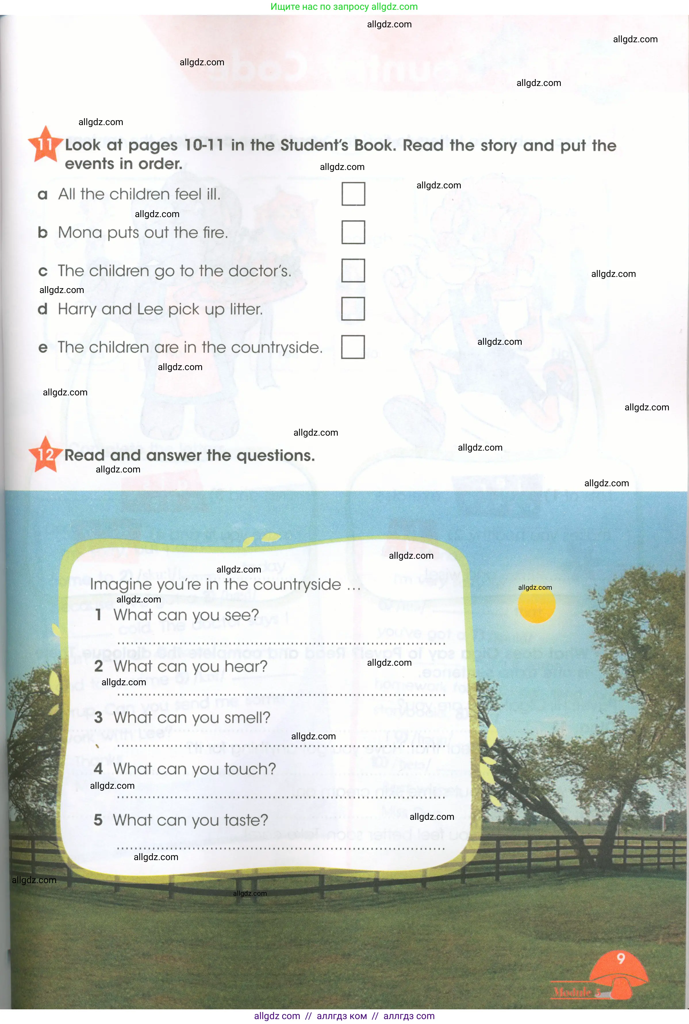 Английский язык (english), 4 класс Рабочая тетрадь (workbook), авторы: Баранова Ксения Михайловна (Baranova Ksenia), Бадулина Ольга Ивановна, Копылова Виктория Викторовна (Kopylova Victoria), Мильруд Радислав Петрович (Millrood Radislav), Эванс Вирджиния (Evans Virginia), издательство Просвещение, Москва, 2023, оранжевого цвета, Часть ( Part) 2, страница 9