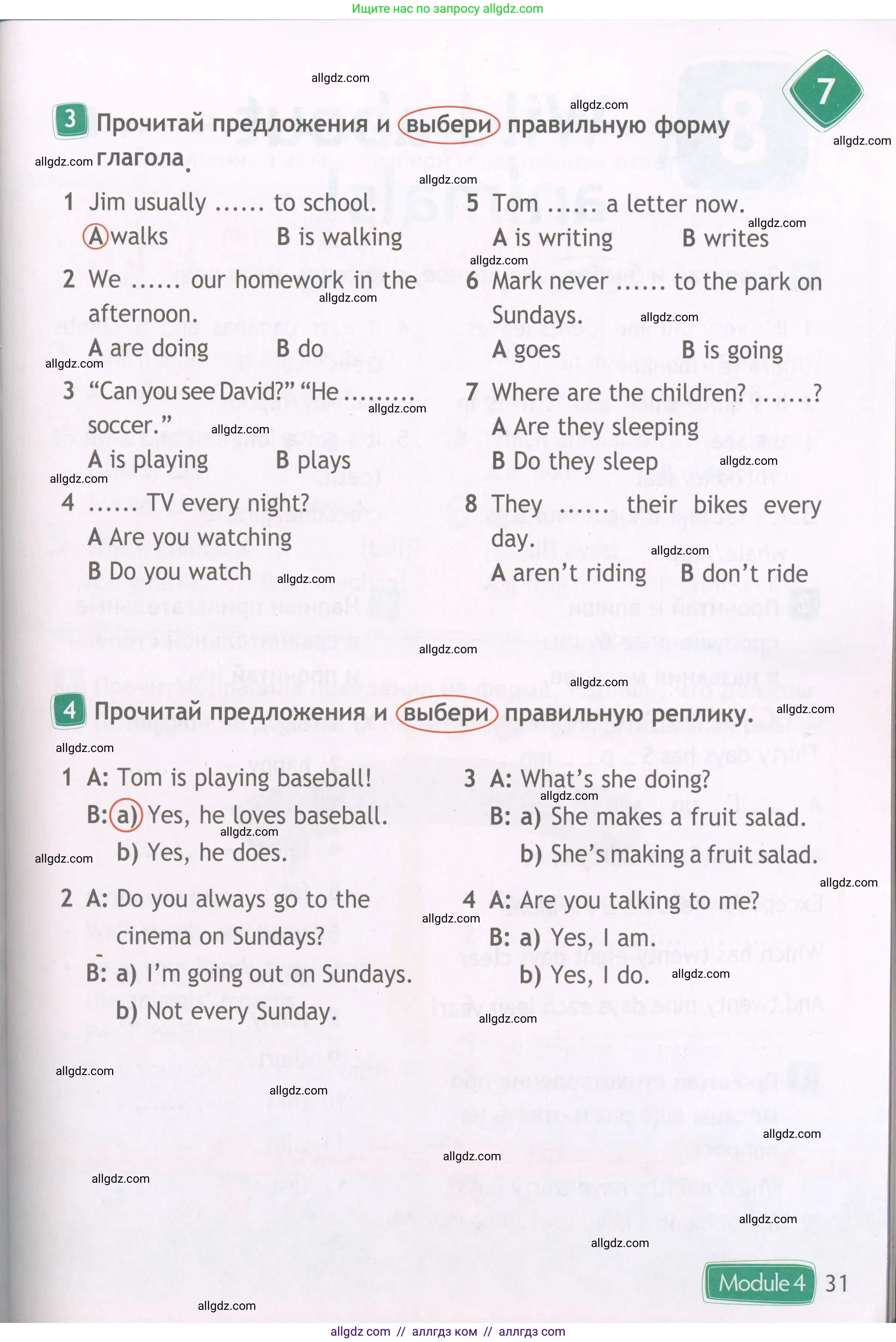 Английский язык (english), 4 класс Рабочая тетрадь (workbook), авторы: Быкова Надежда Ильинична (Bykova Nadezhda), Дули Дженни (Dooley Jenny), Поспелова Марина Давидовна (Pospelova Marina), Эванс Вирджиния (Evans Virginia), издательство Просвещение, Москва, 2023, красного цвета, страница 31