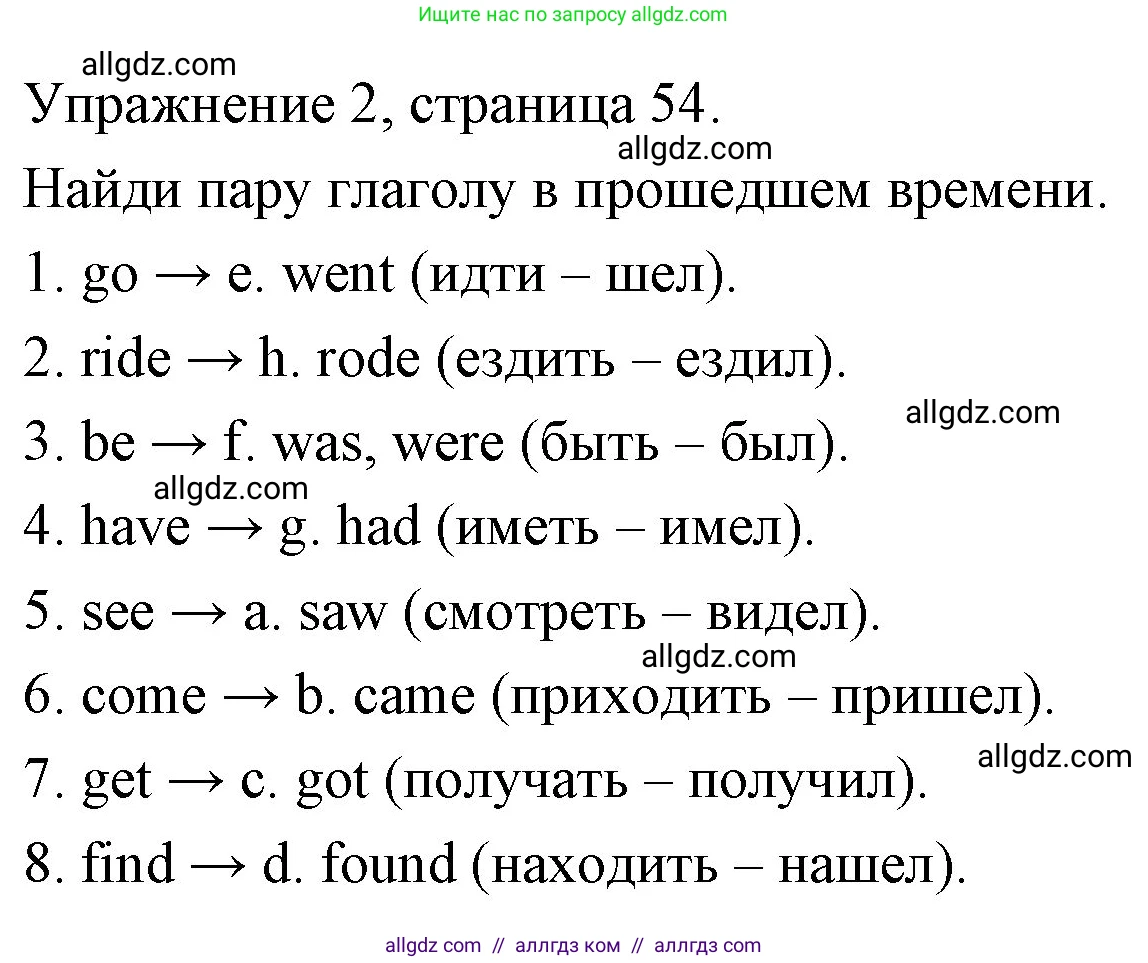 Английский язык (english), 4 класс Рабочая тетрадь (workbook), авторы: Быкова Надежда Ильинична (Bykova Nadezhda), Дули Дженни (Dooley Jenny), Поспелова Марина Давидовна (Pospelova Marina), Эванс Вирджиния (Evans Virginia), издательство Просвещение, Москва, 2023, красного цвета, страница 54, номер 2, Решение 1
