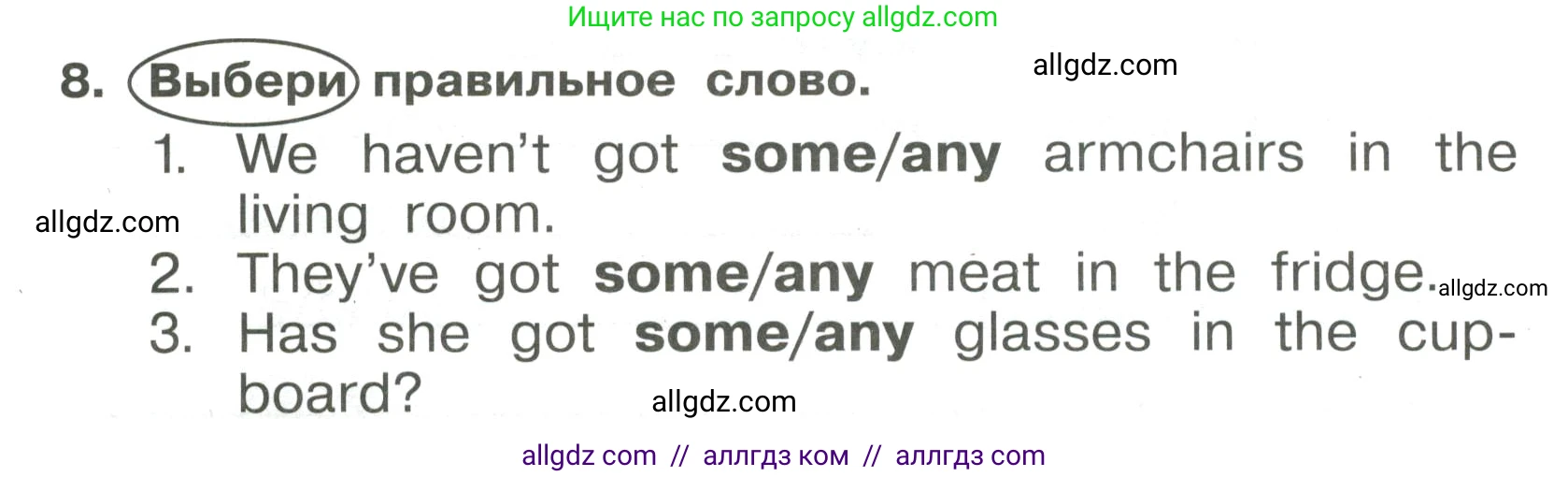 Английский язык (english), 4 класс Сборник упражнений, авторы: Быкова Надежда Ильинична (Bykova Nadezhda), Поспелова Марина Давидовна (Pospelova Marina), издательство Просвещение, Москва, 2023, оранжевого цвета, страница 8, номер 8, Условие