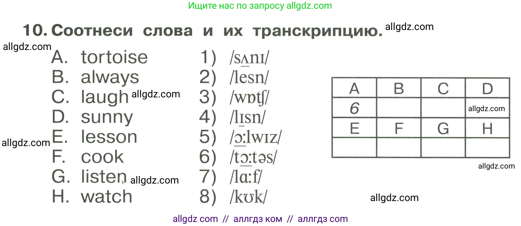 Английский язык (english), 4 класс Сборник упражнений, авторы: Быкова Надежда Ильинична (Bykova Nadezhda), Поспелова Марина Давидовна (Pospelova Marina), издательство Просвещение, Москва, 2023, оранжевого цвета, страница 94, номер 10, Условие