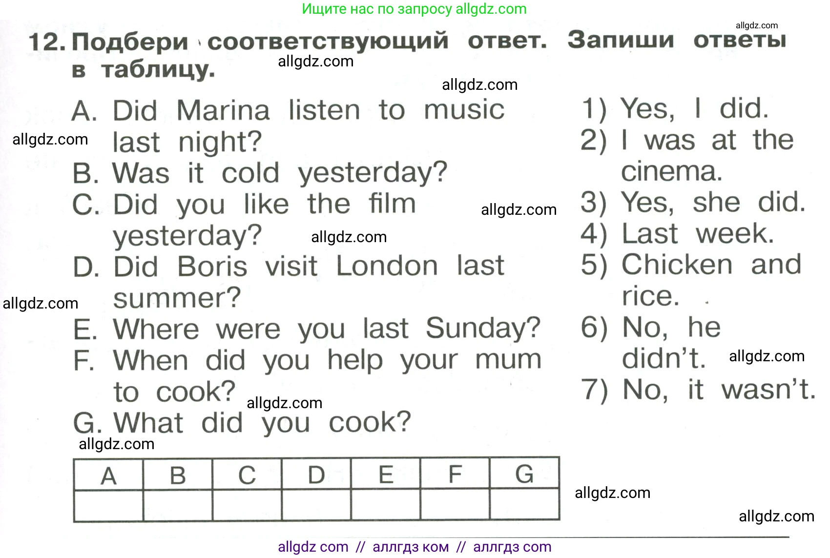 Английский язык (english), 4 класс Сборник упражнений, авторы: Быкова Надежда Ильинична (Bykova Nadezhda), Поспелова Марина Давидовна (Pospelova Marina), издательство Просвещение, Москва, 2023, оранжевого цвета, страница 101, номер 12, Условие