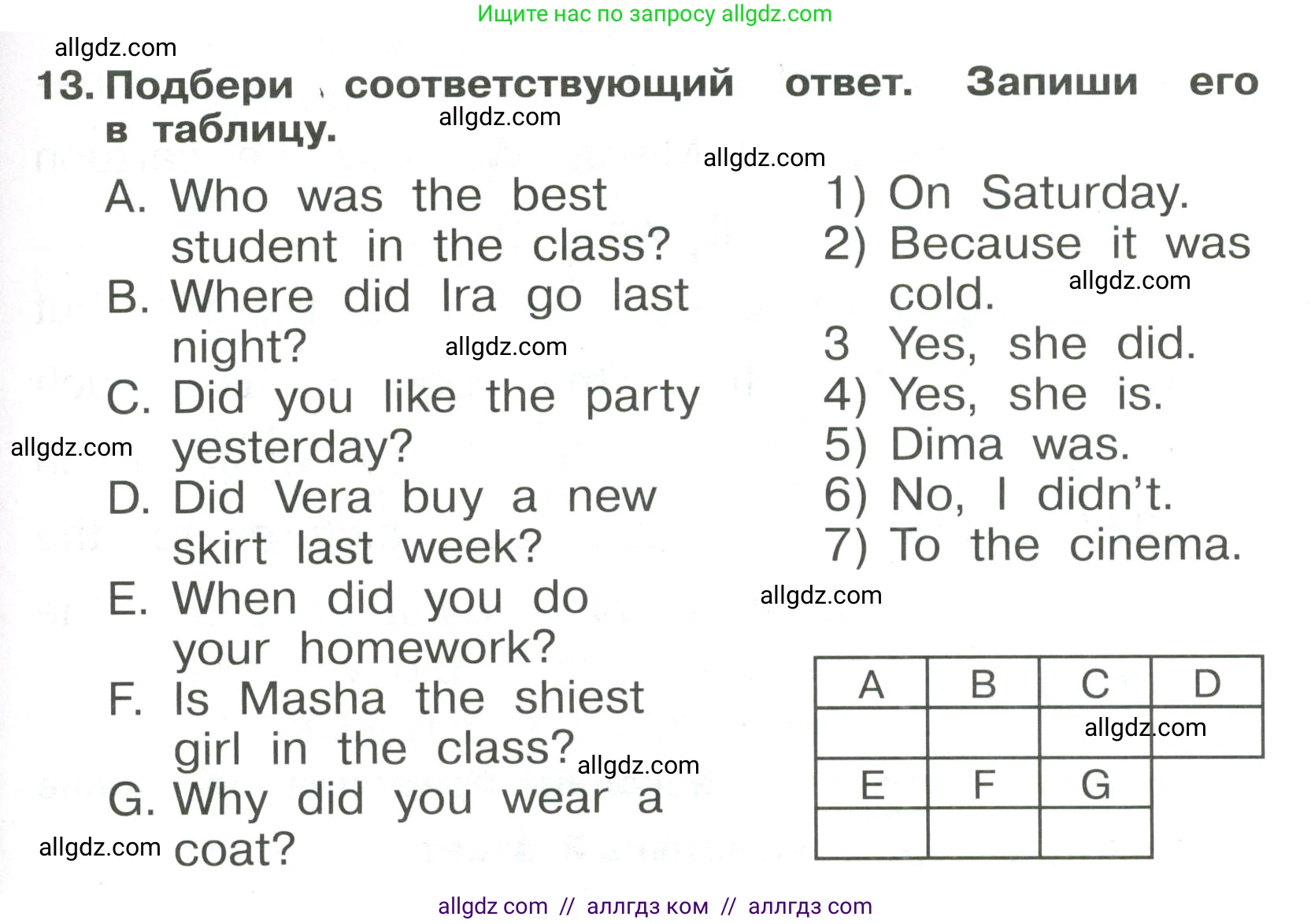 Английский язык (english), 4 класс Сборник упражнений, авторы: Быкова Надежда Ильинична (Bykova Nadezhda), Поспелова Марина Давидовна (Pospelova Marina), издательство Просвещение, Москва, 2023, оранжевого цвета, страница 117, номер 13, Условие